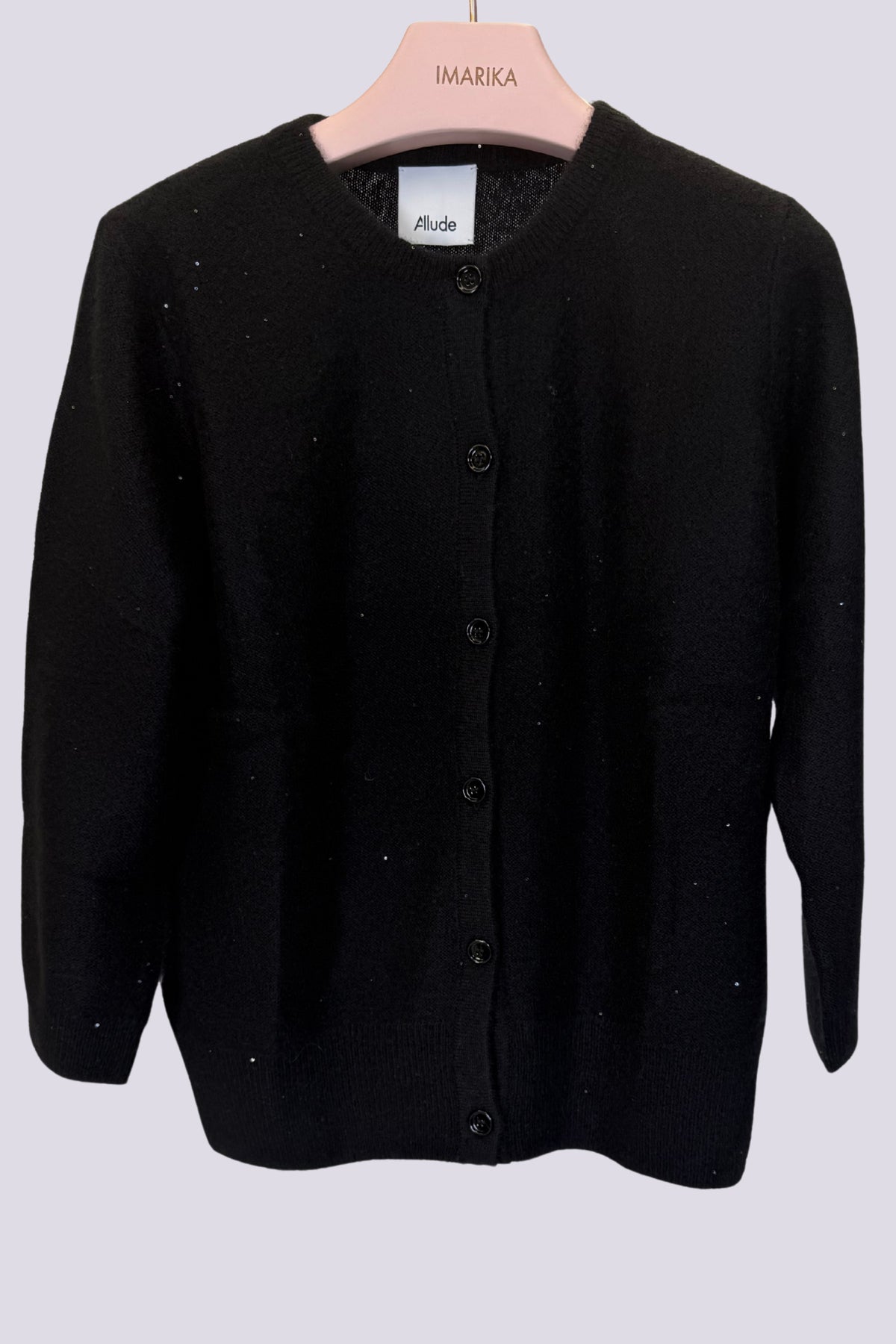 cardigan nero luminoso 