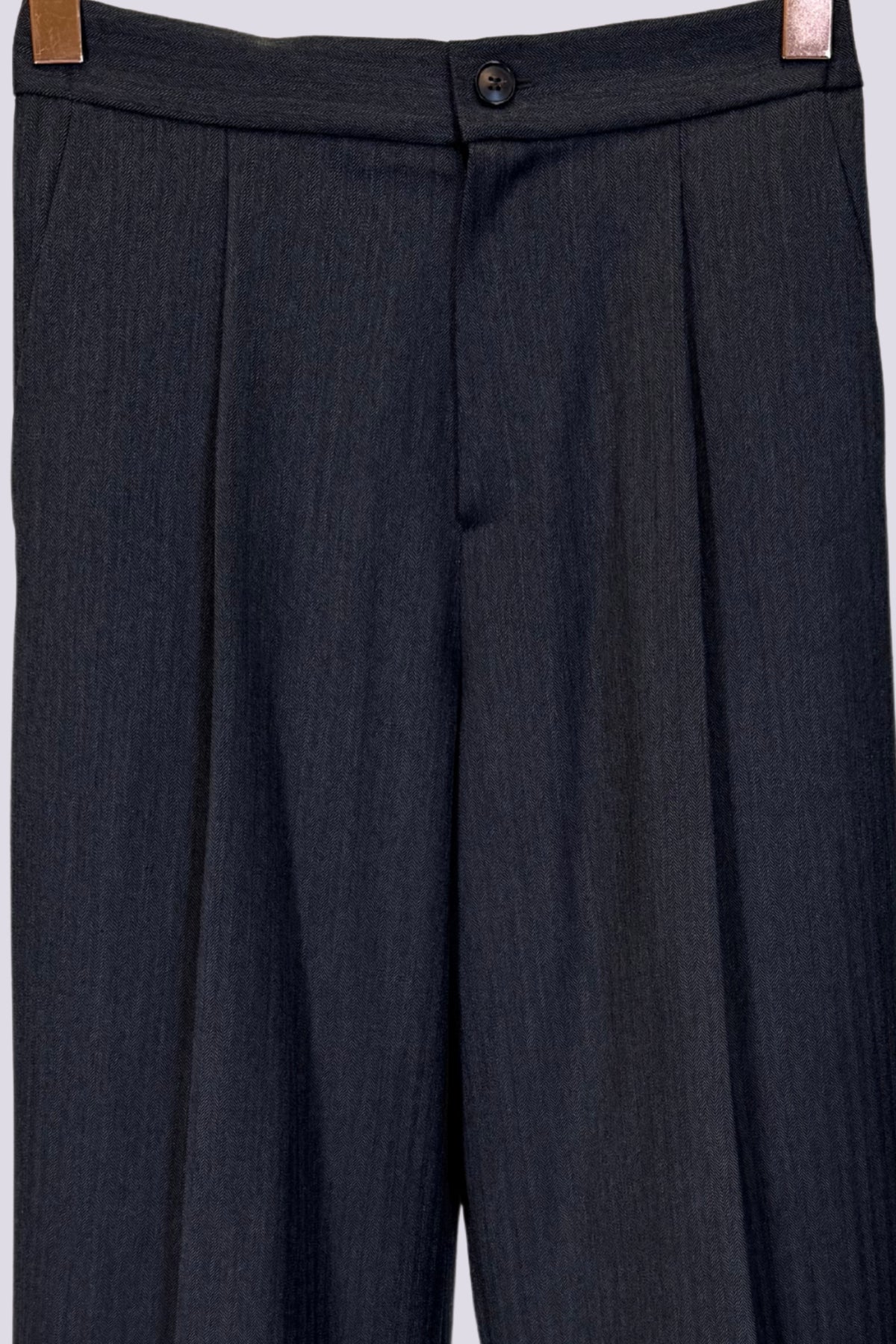 Pantalone grigio spigato 