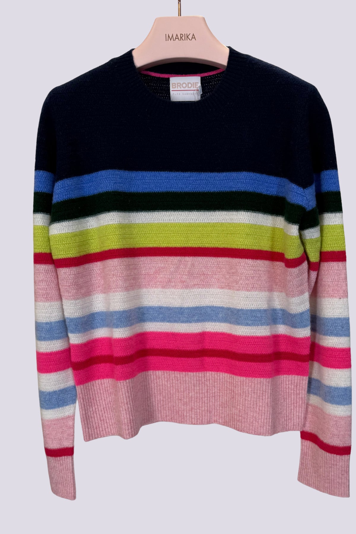 Maglione a righe multicolor 