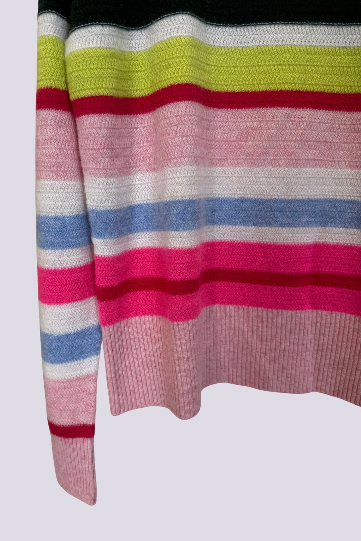 Maglione a righe multicolor 