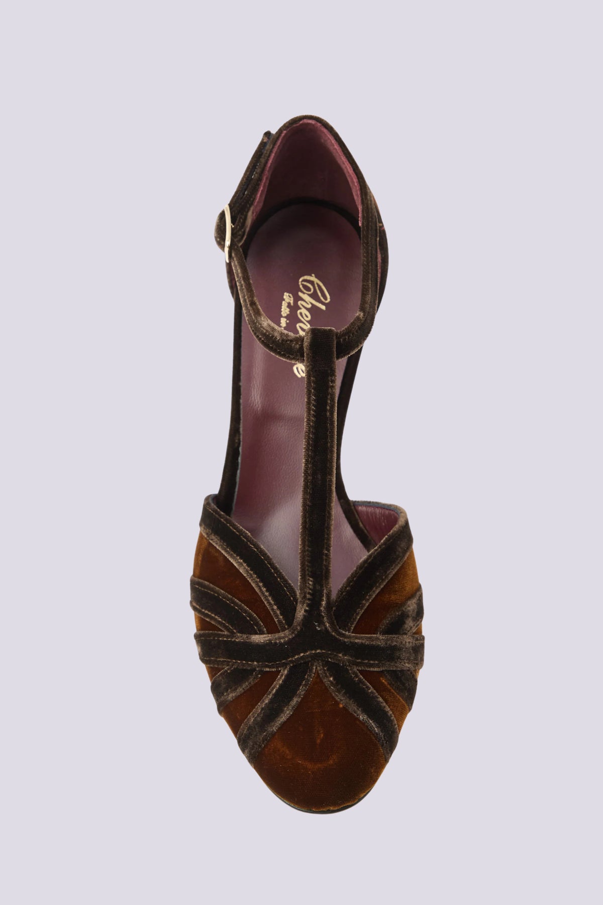 Scarpa con tacco marrone 