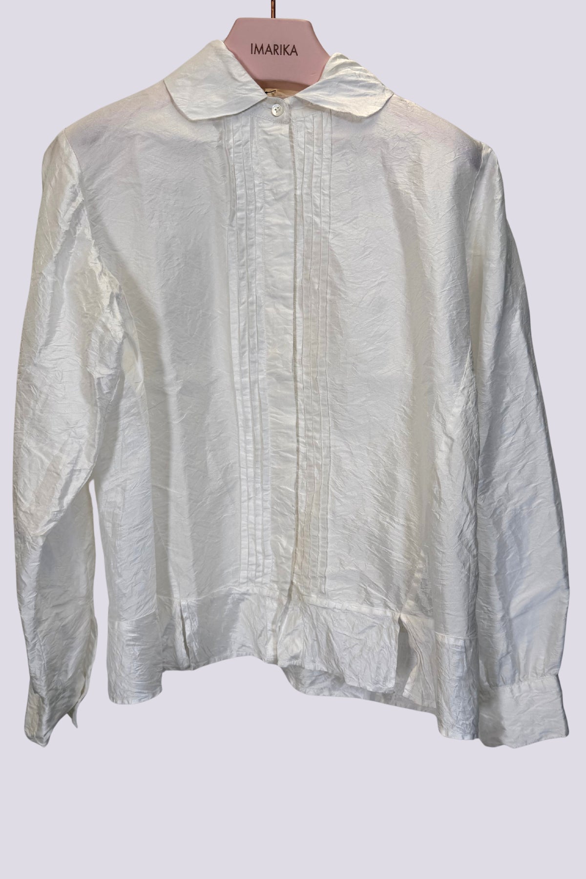 Camicia in seta bianca 