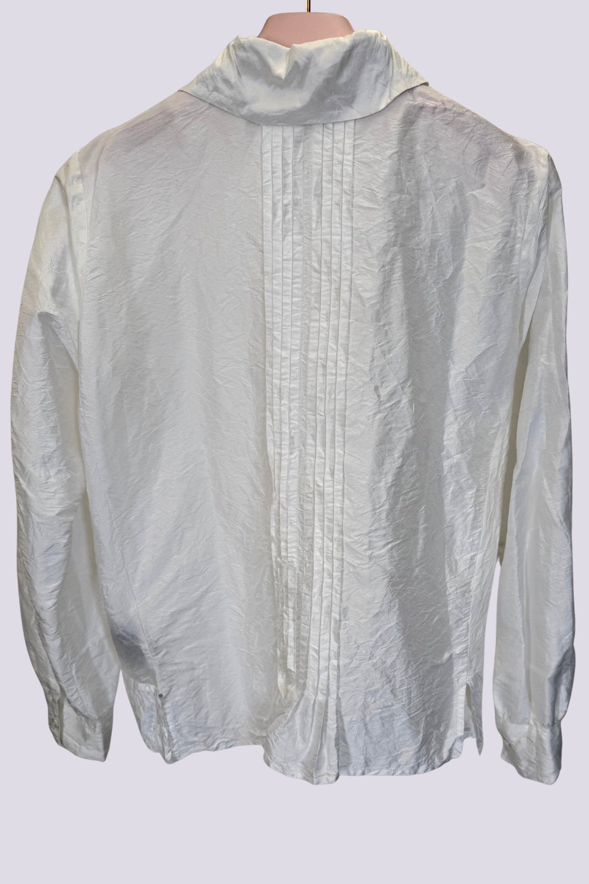 Camicia in seta bianca 