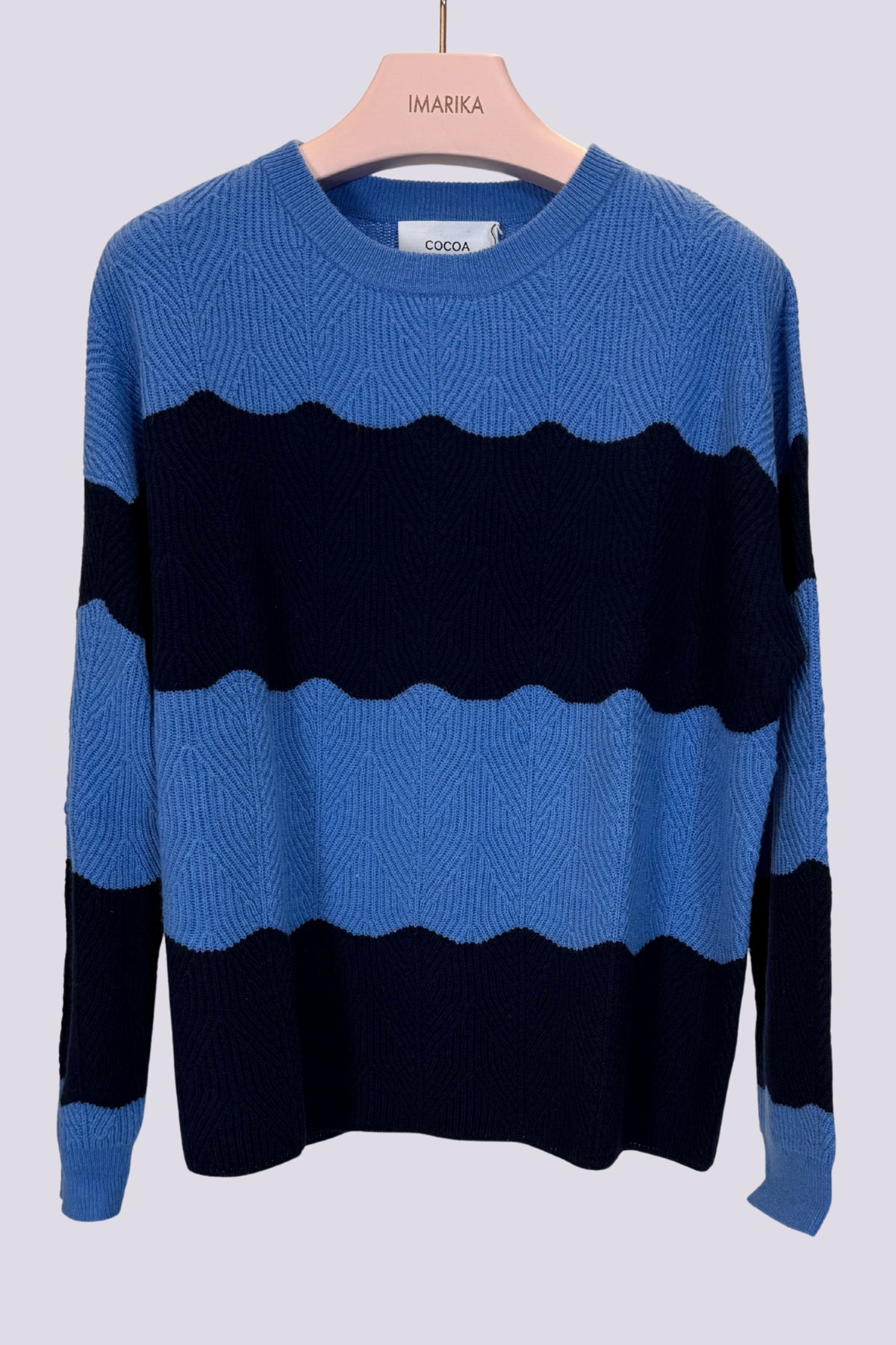 Maglione a righe blu 