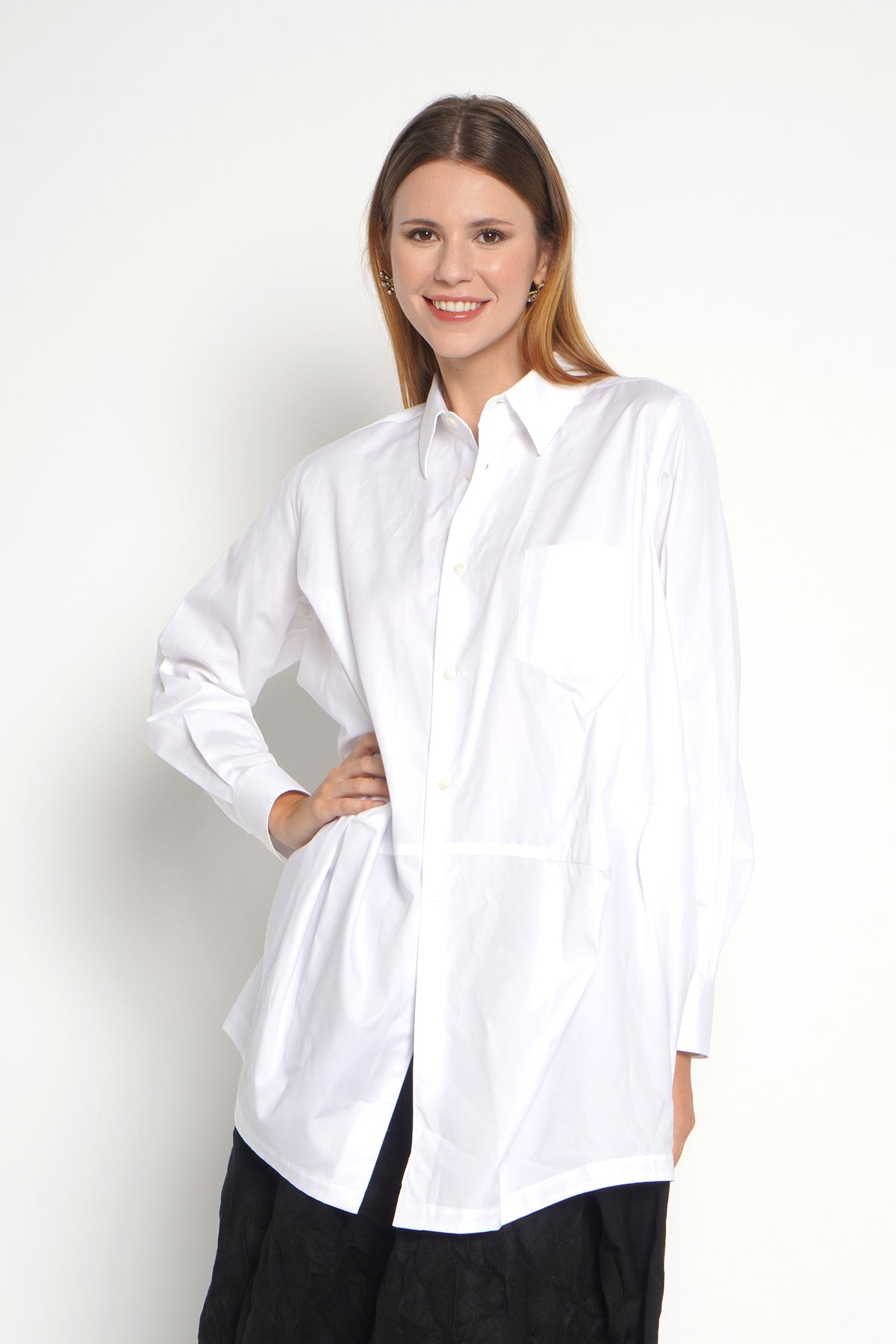 Camicia pockets bianco 