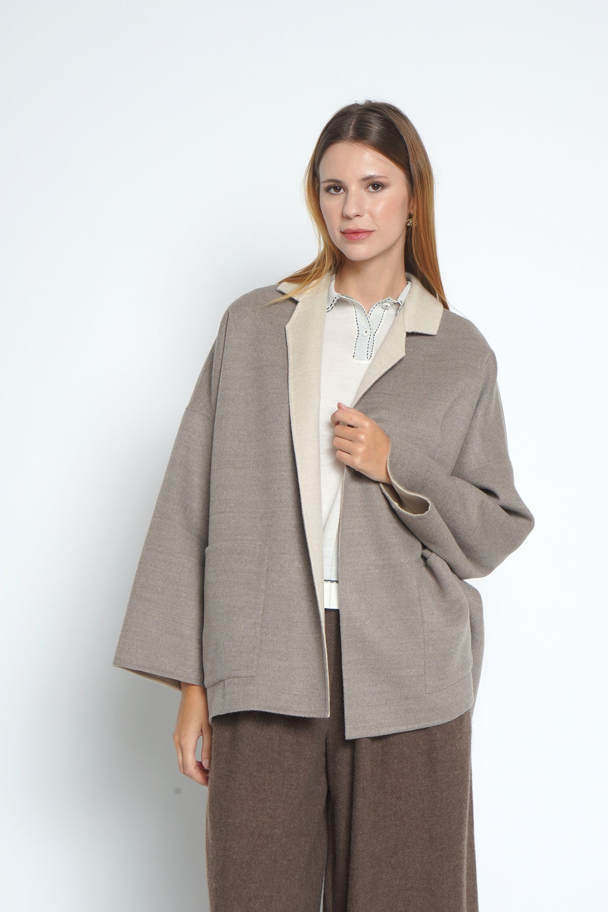 Giacca double in cachemire 