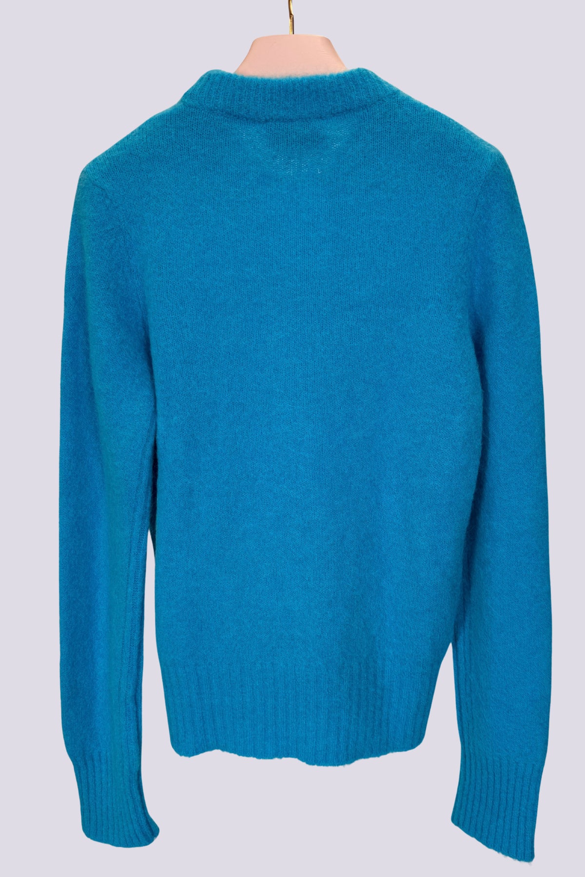 Maglia a girocollo turchese 
