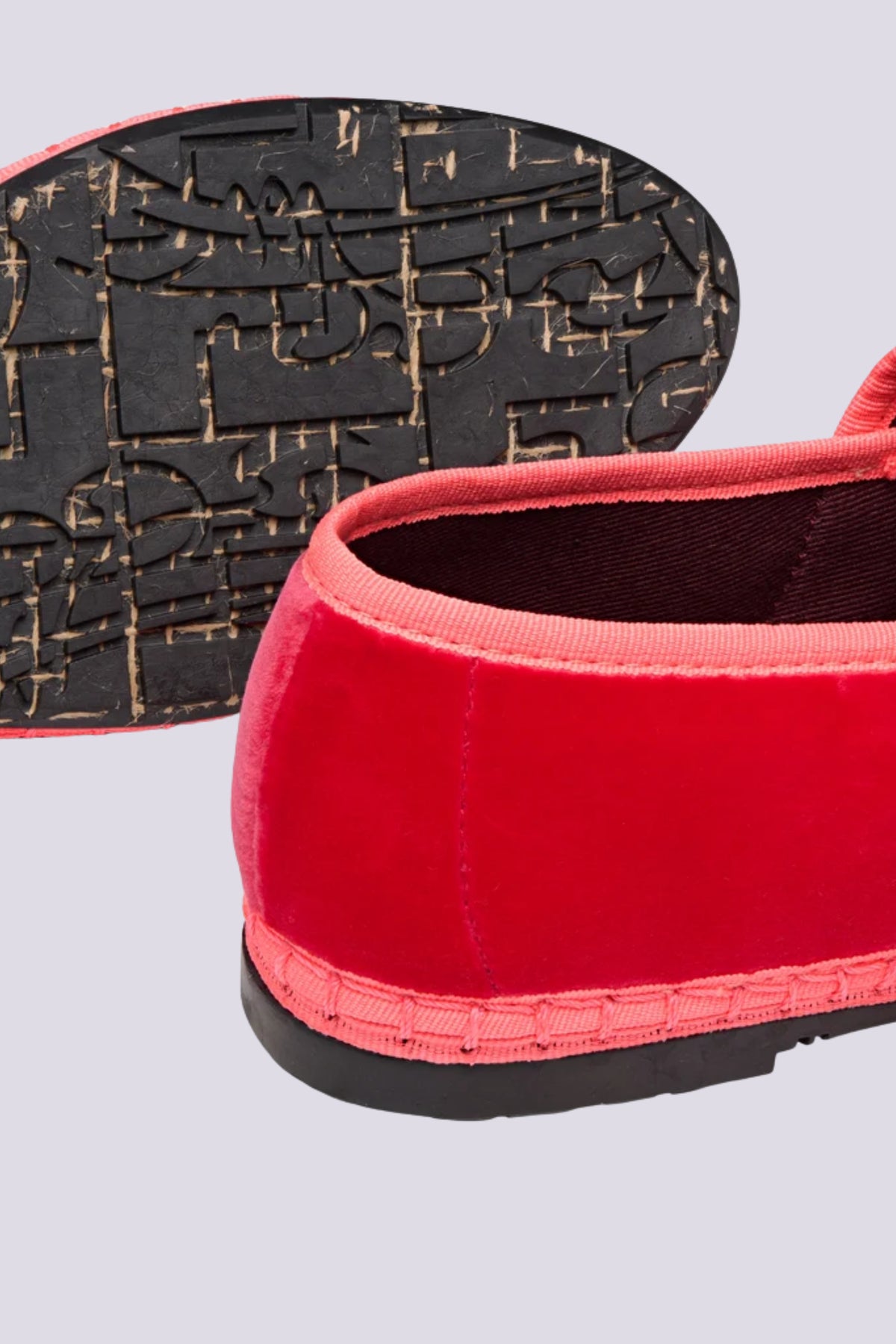 Ballerine velluto rosso 