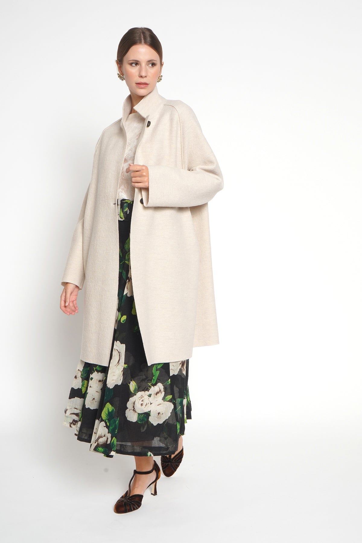 Cappotto color latte 