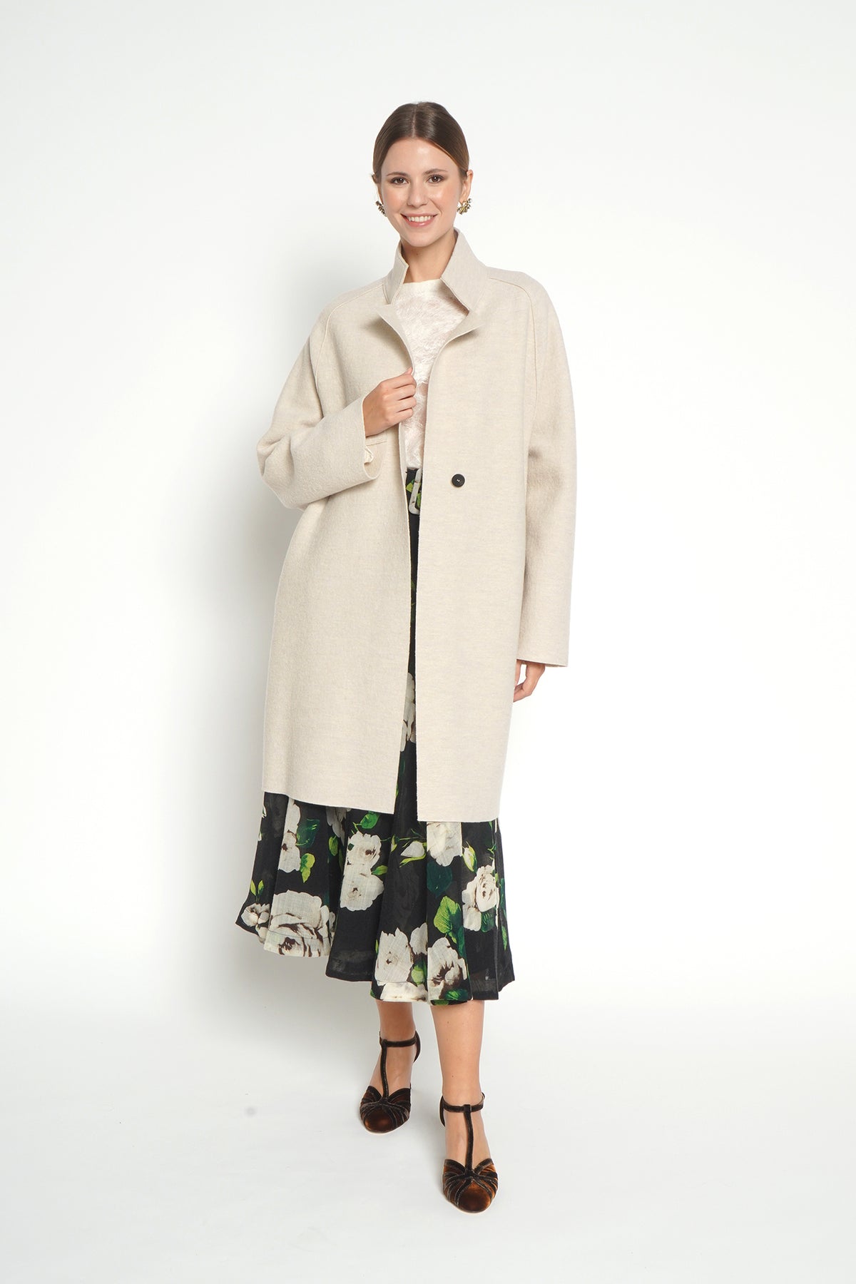 Cappotto color latte 