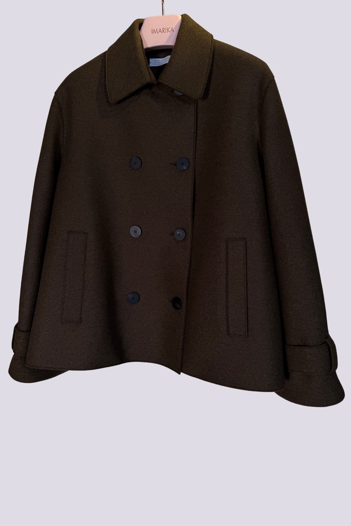 Peacoat doppiopetto marrone 