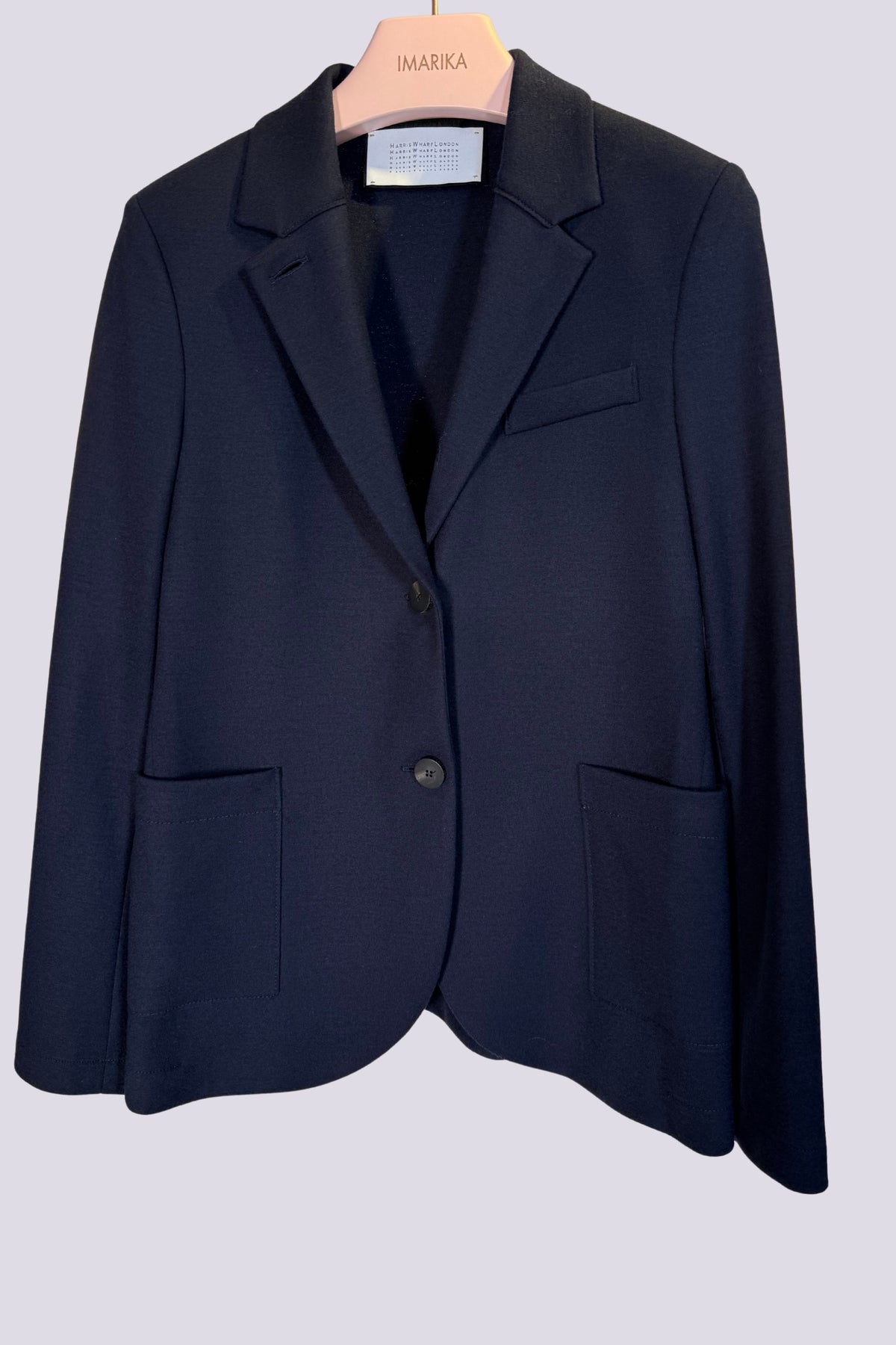 Giacca blu monopetto 