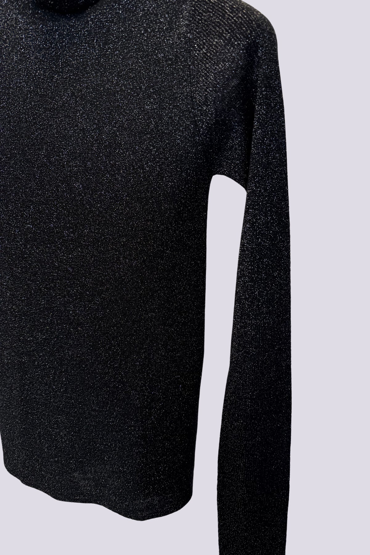 Dolcevita in lurex nero 