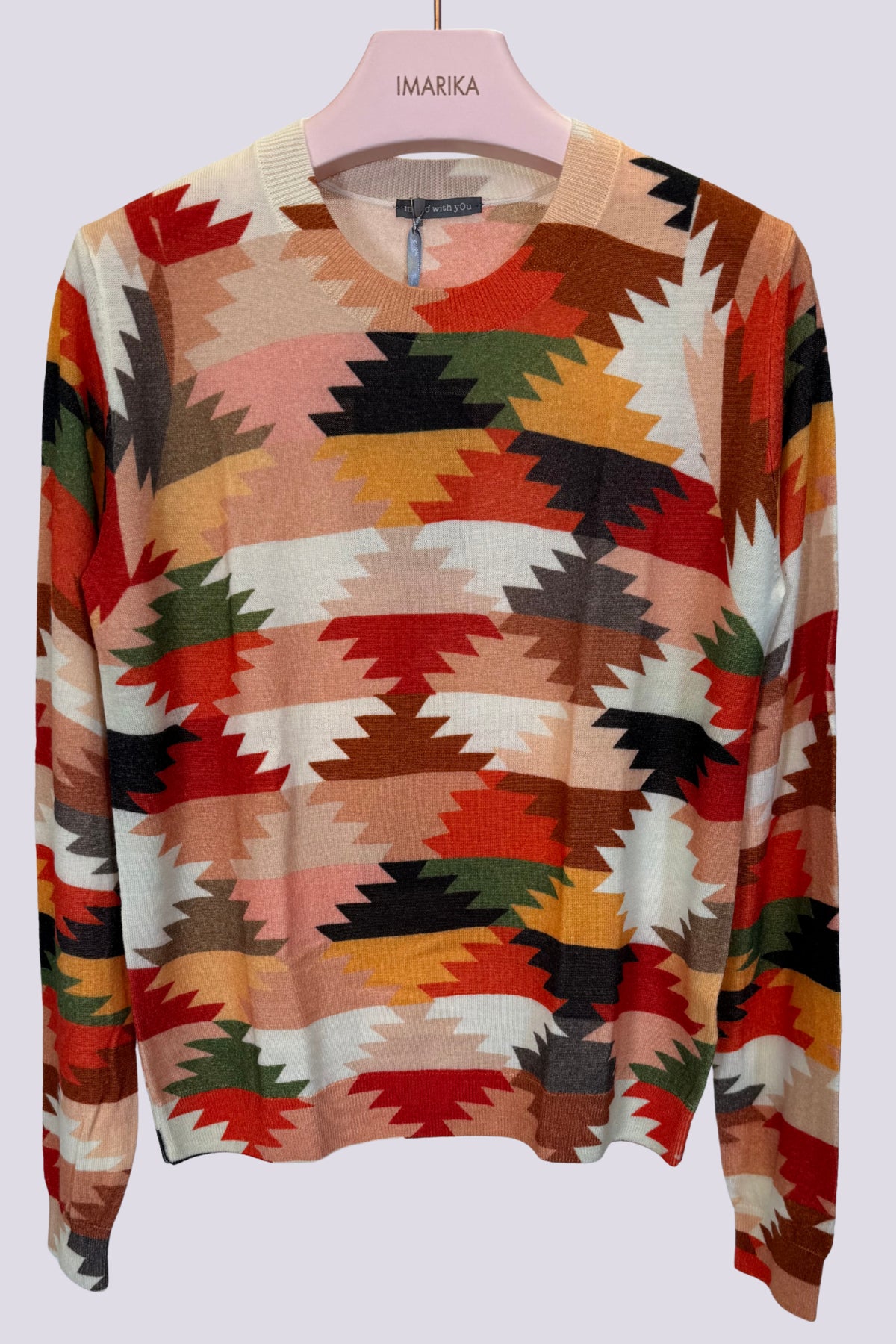 Maglia multicolore arancio 
