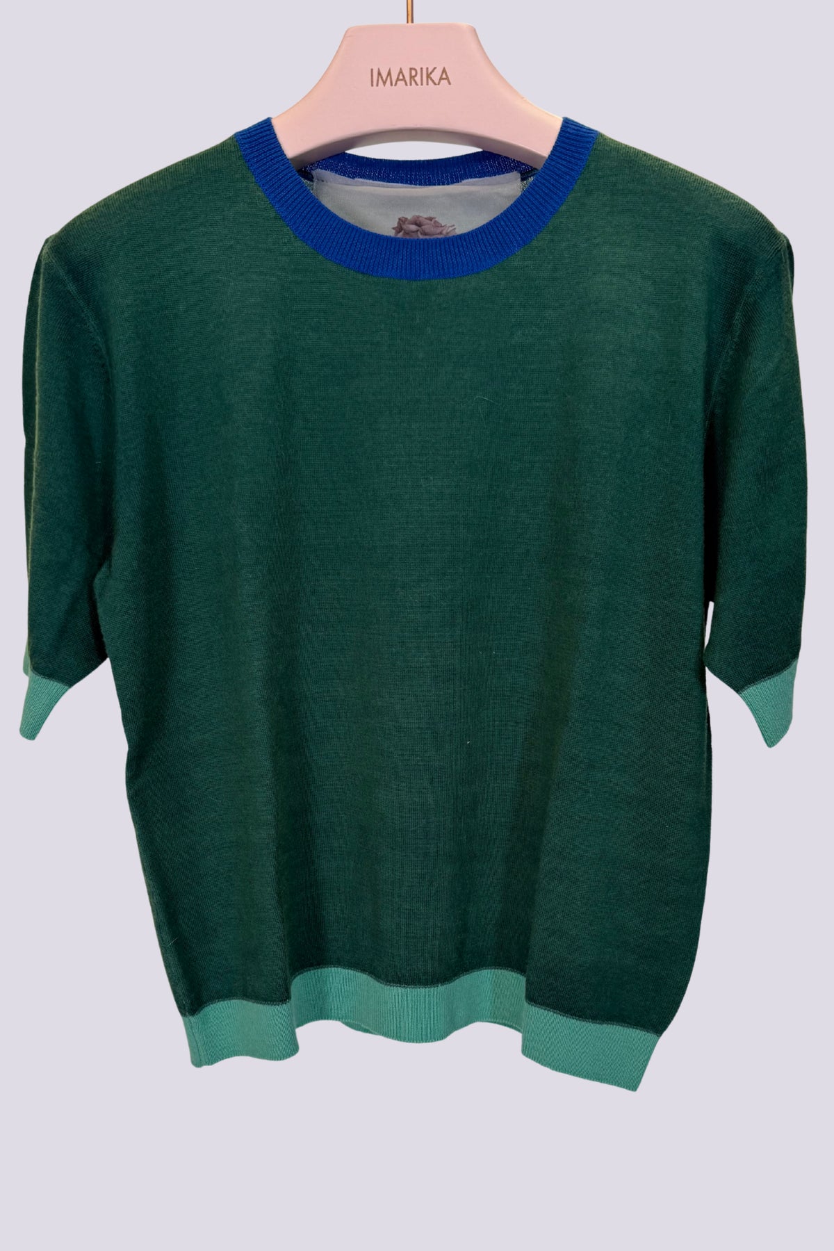 Maglia a girocollo verde 