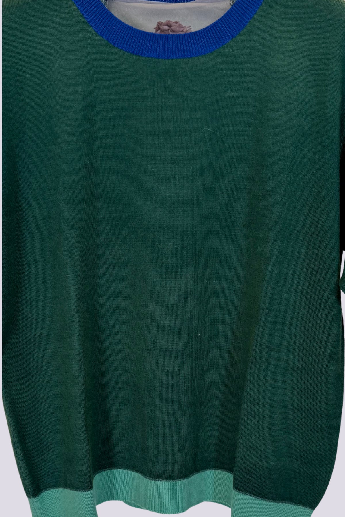 Maglia a girocollo verde 