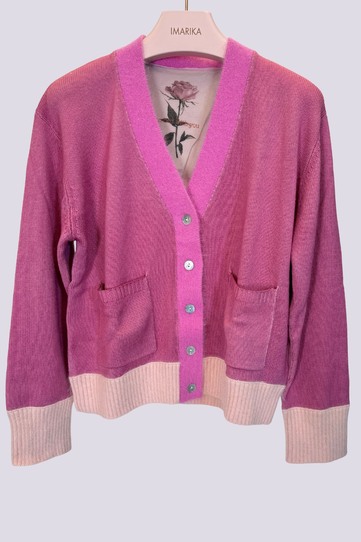Cardigan rosa 