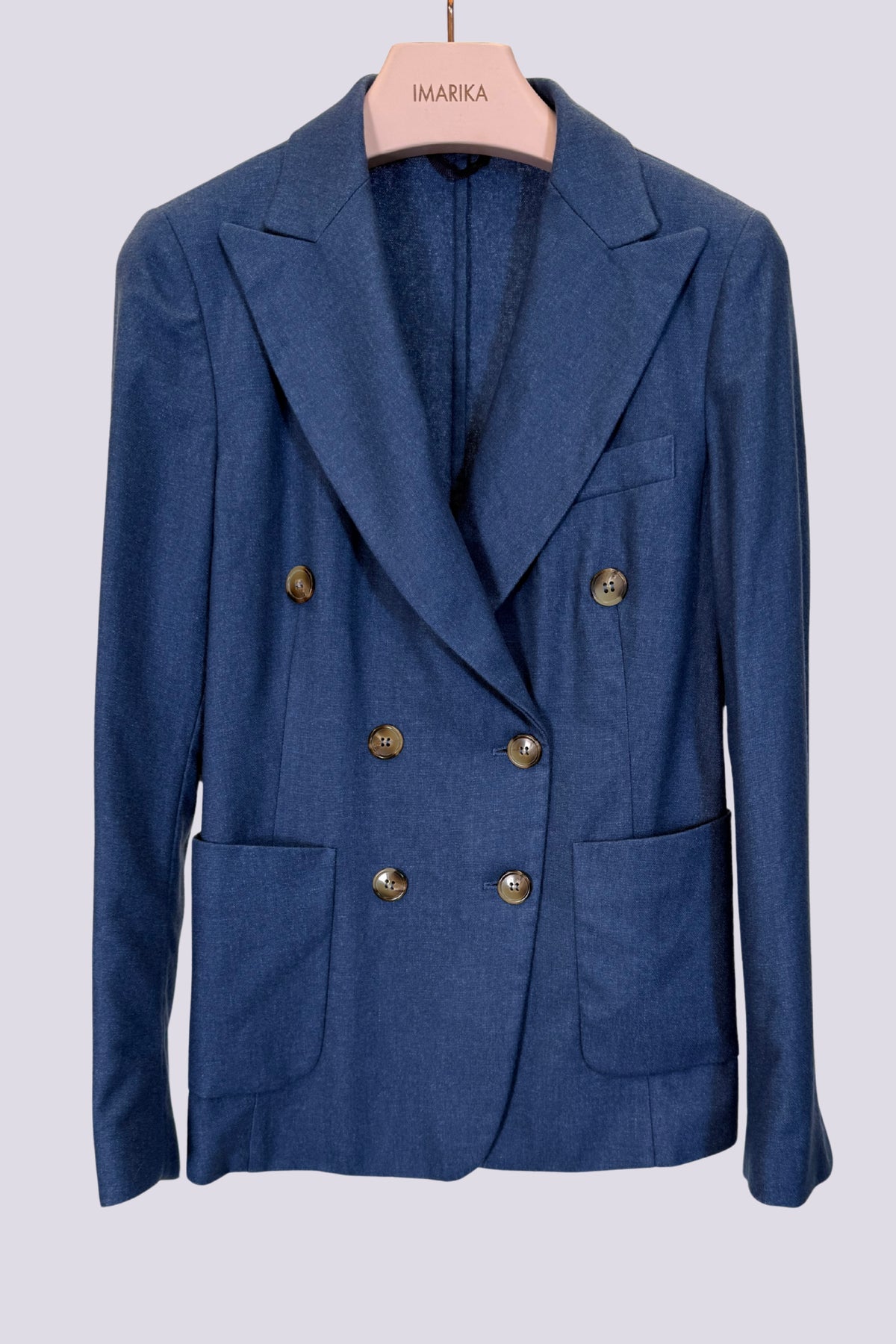Giacca doppiopetto blu 