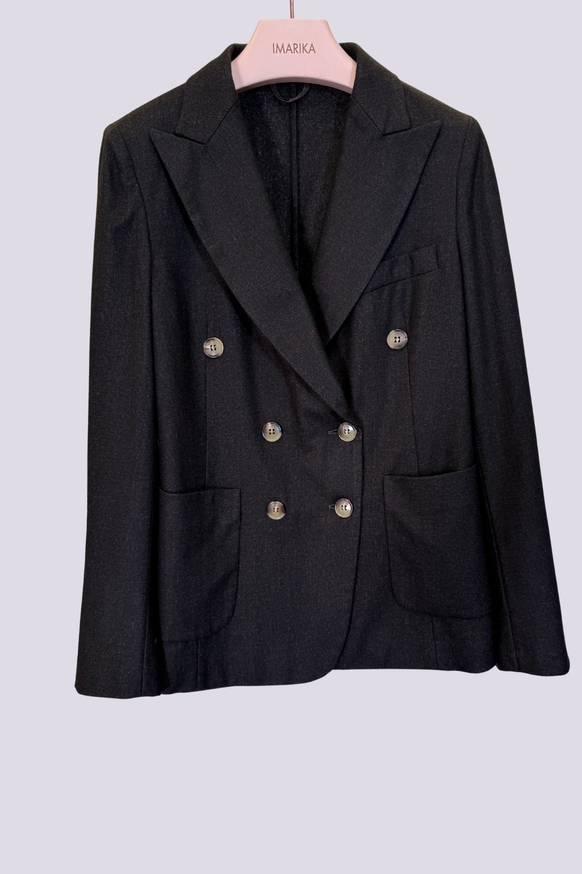 Giacca doppiopetto marrone/grigio 