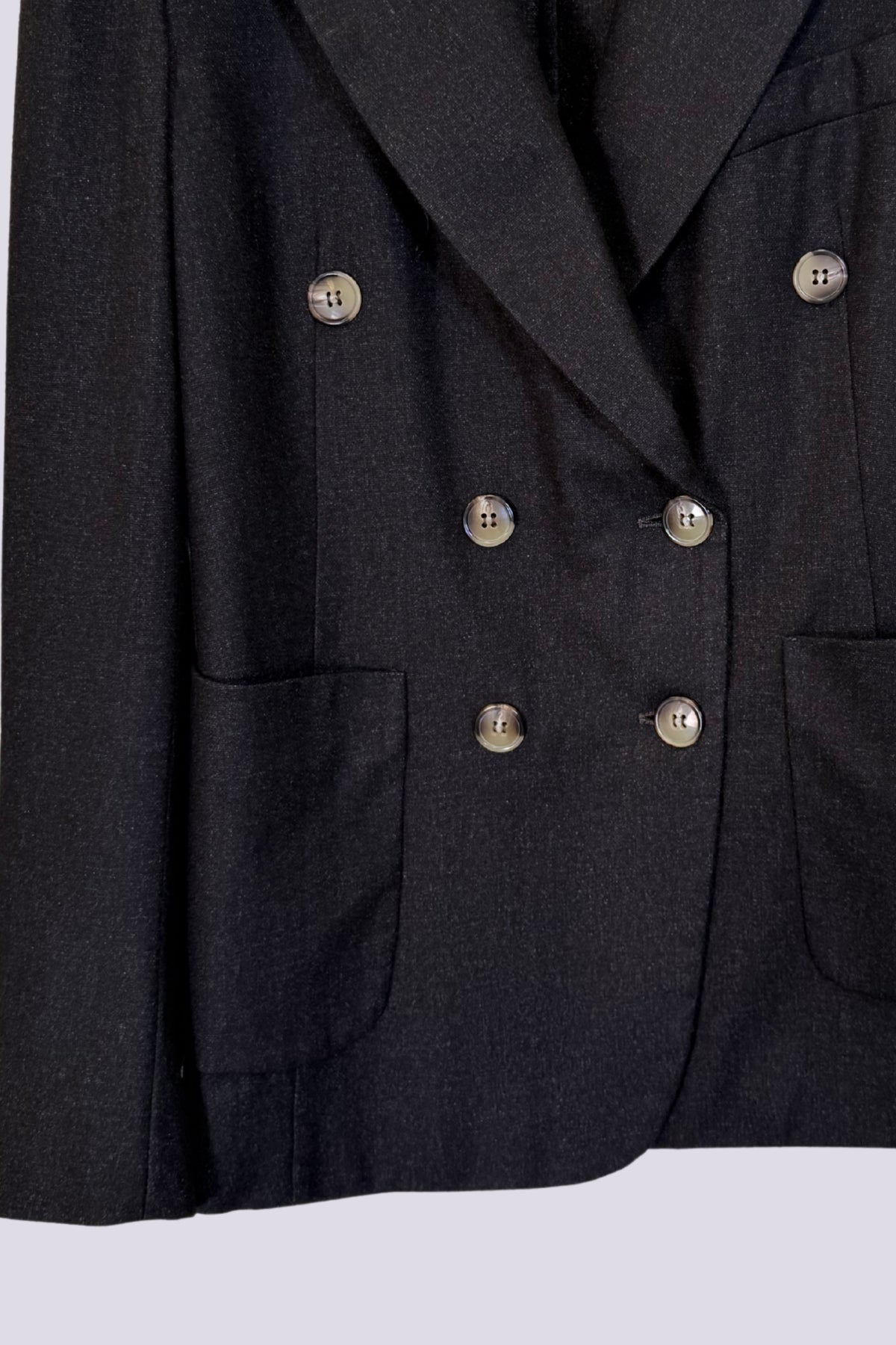 Giacca doppiopetto marrone/grigio 