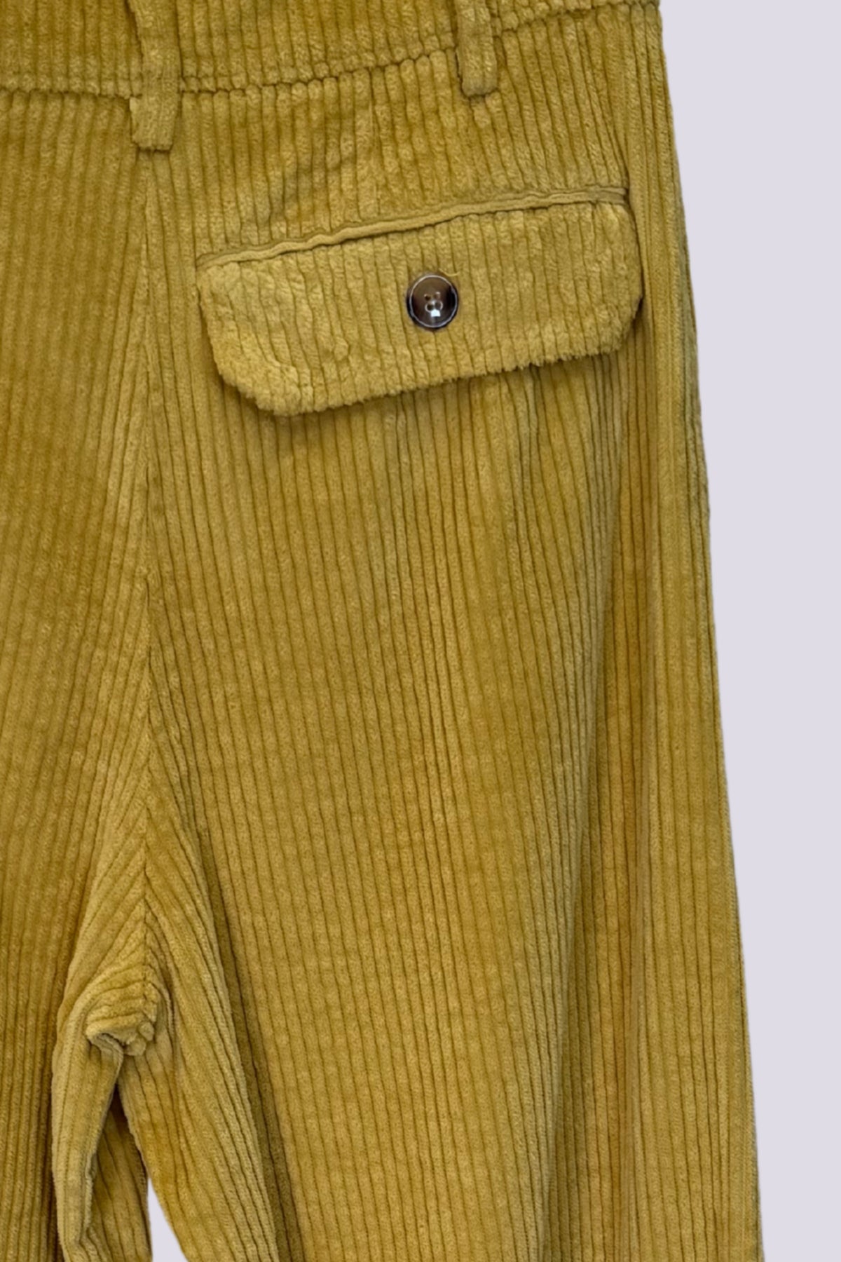 Pantaloni in velluto senape 
