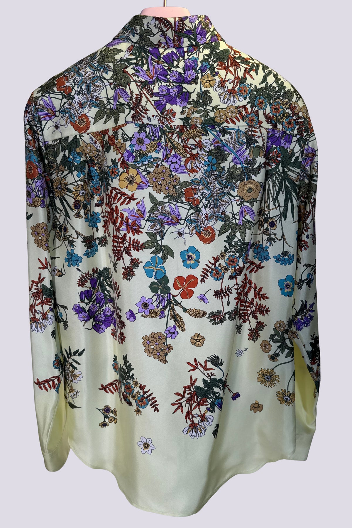 Blusa in seta gialla 