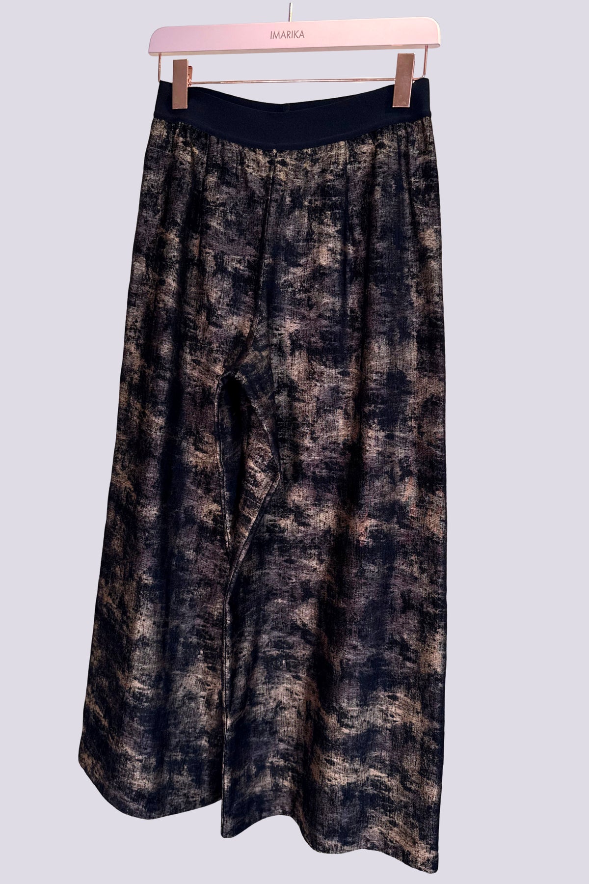 Pantalone ampio oro nero 