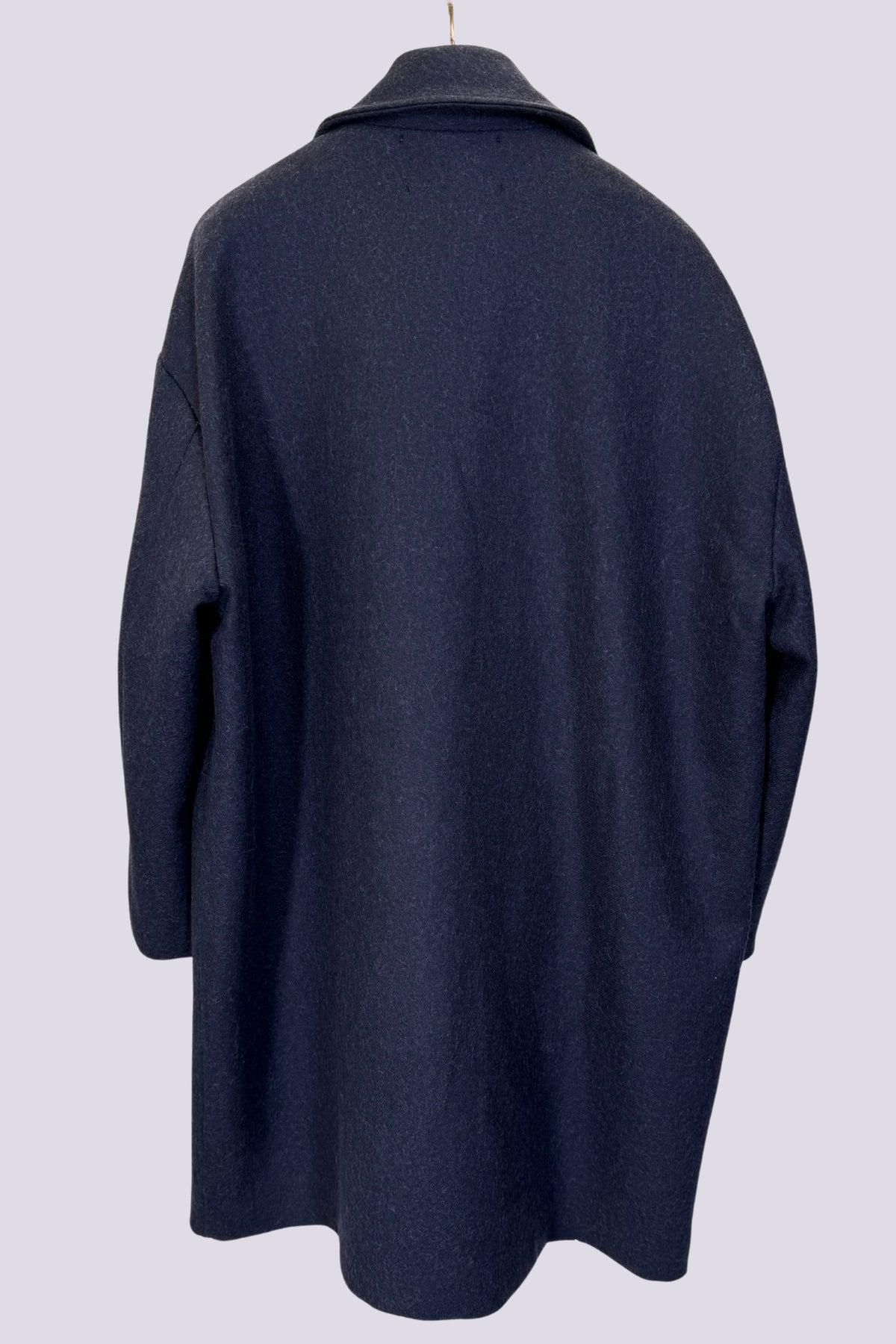 Cappotto blu bottoni in ceramica 