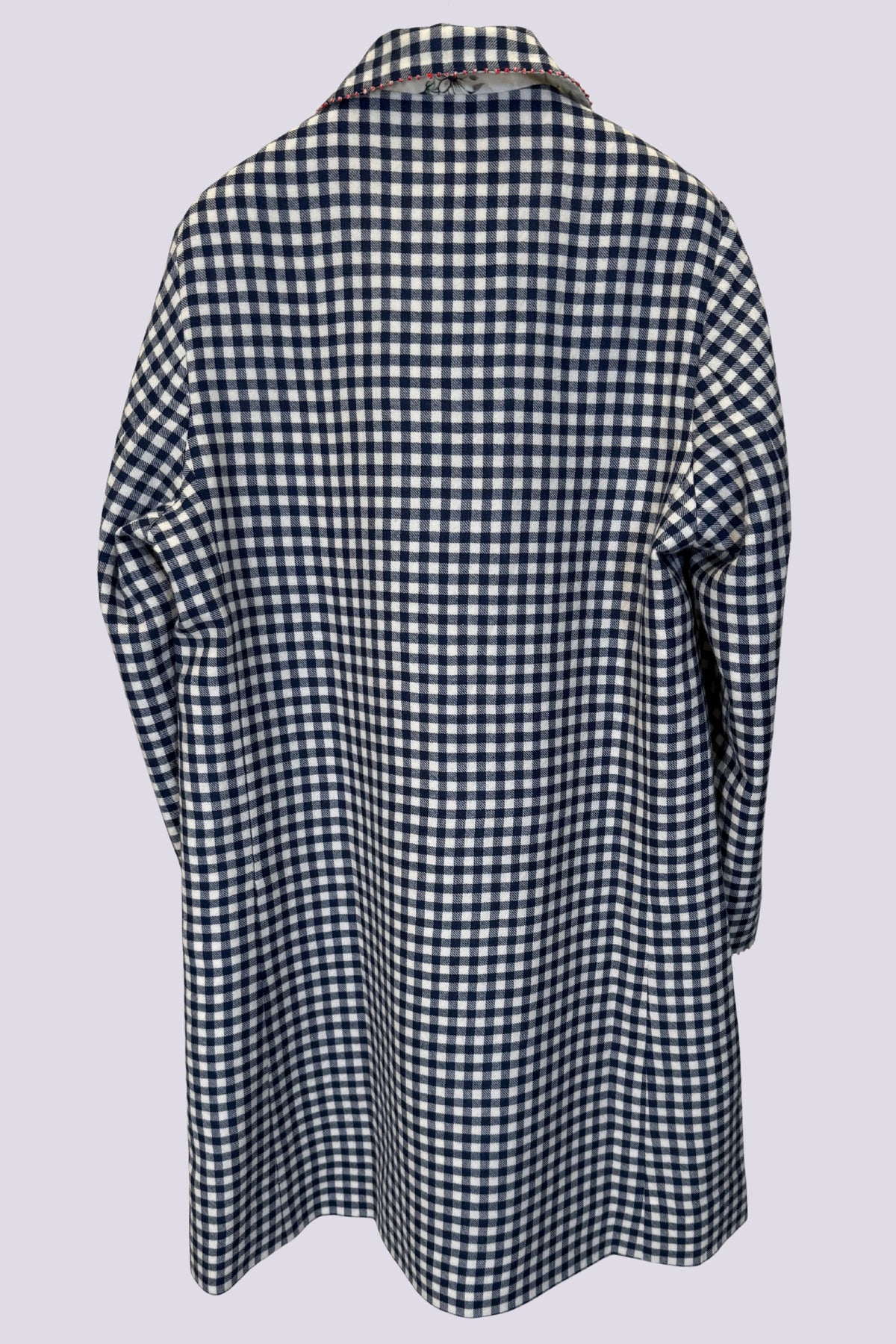 Cappotto reversibile in vichy e fiori 