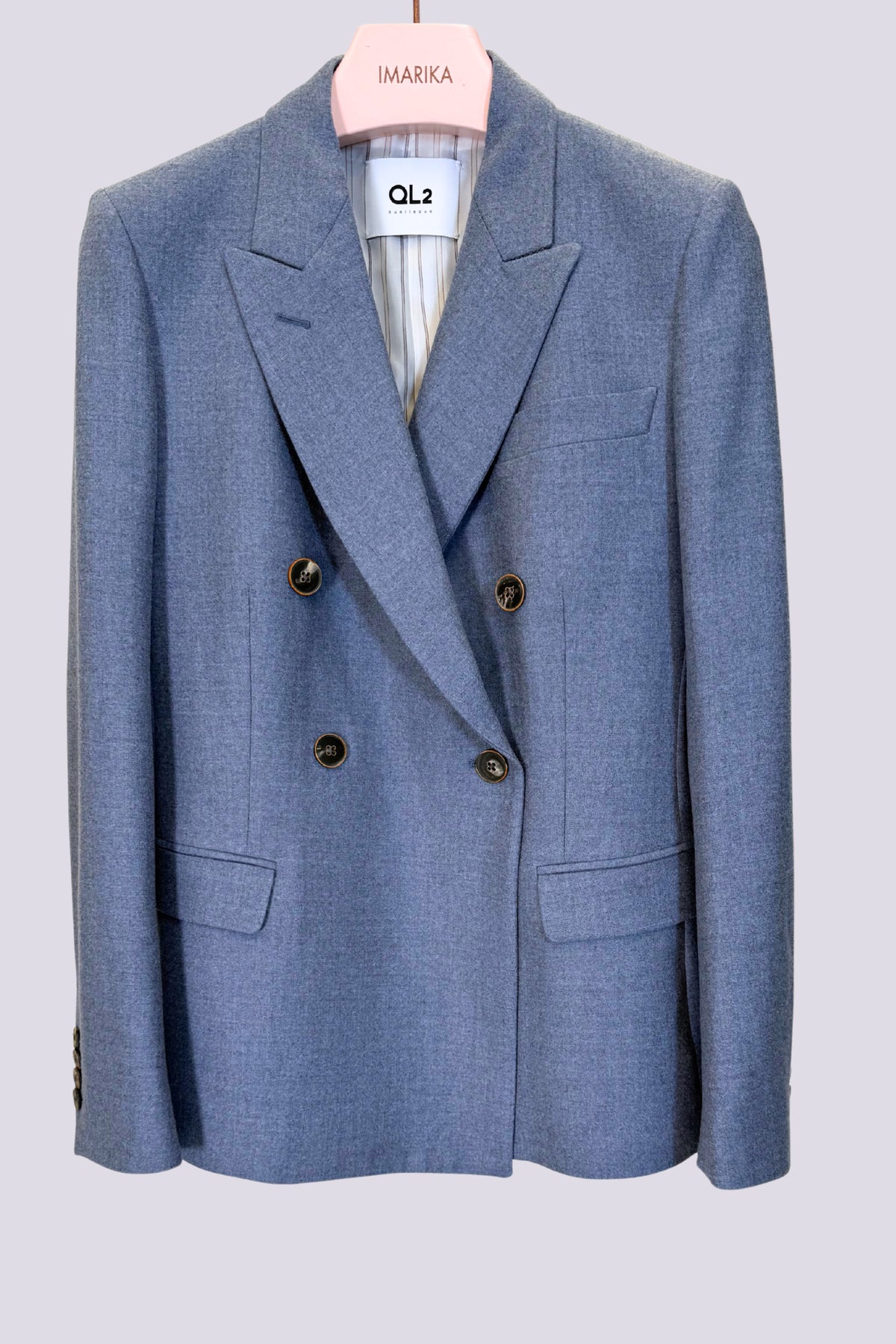 Blazer azzurro melange. 
