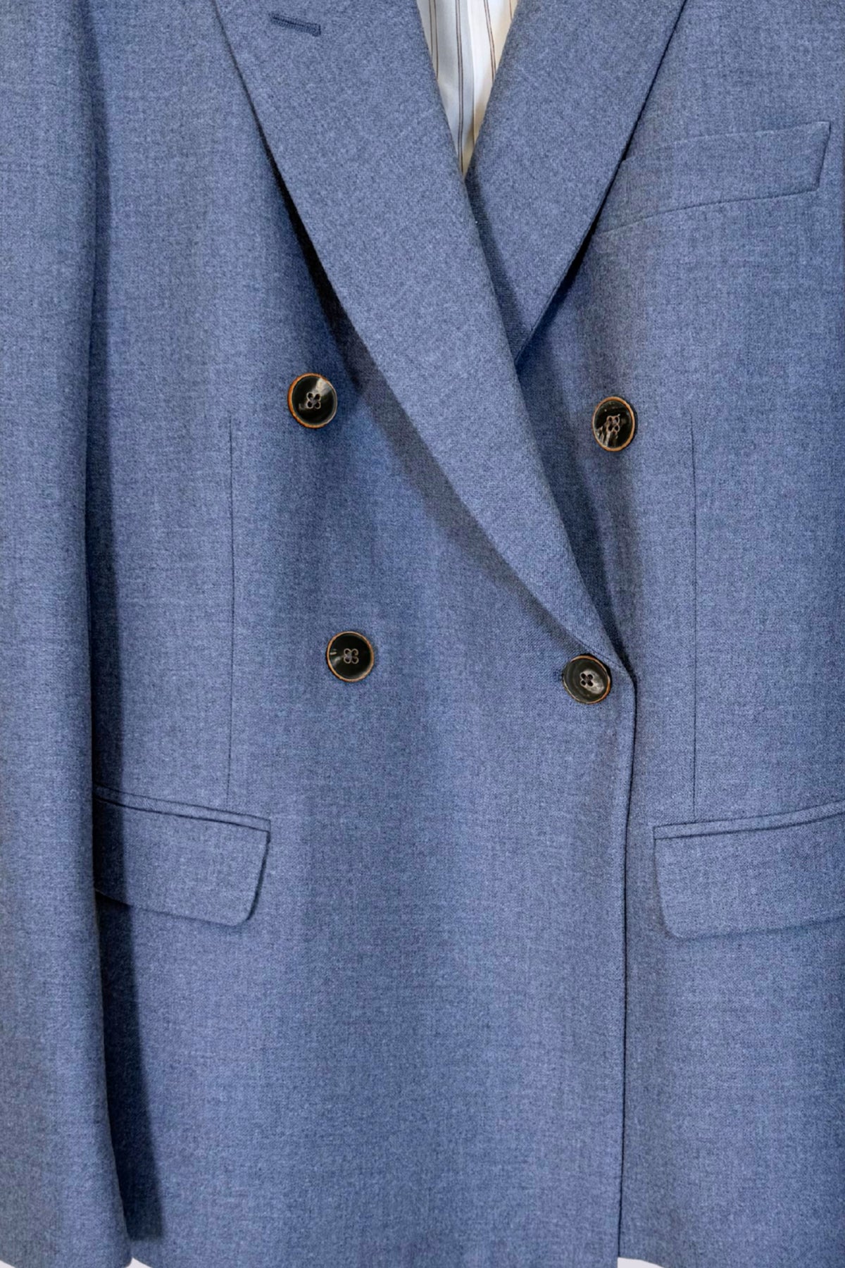 Blazer azzurro melange. 