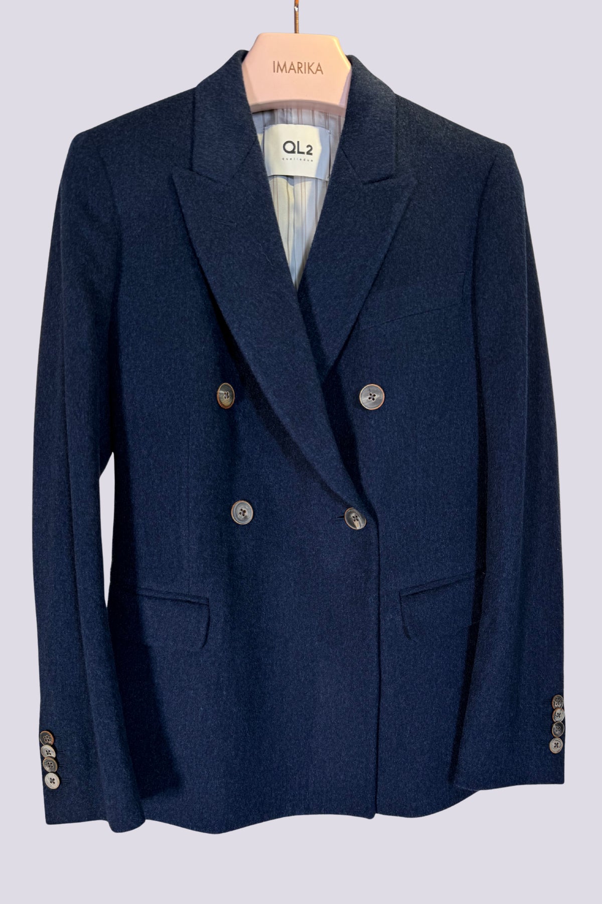 Giacca blu in lana 