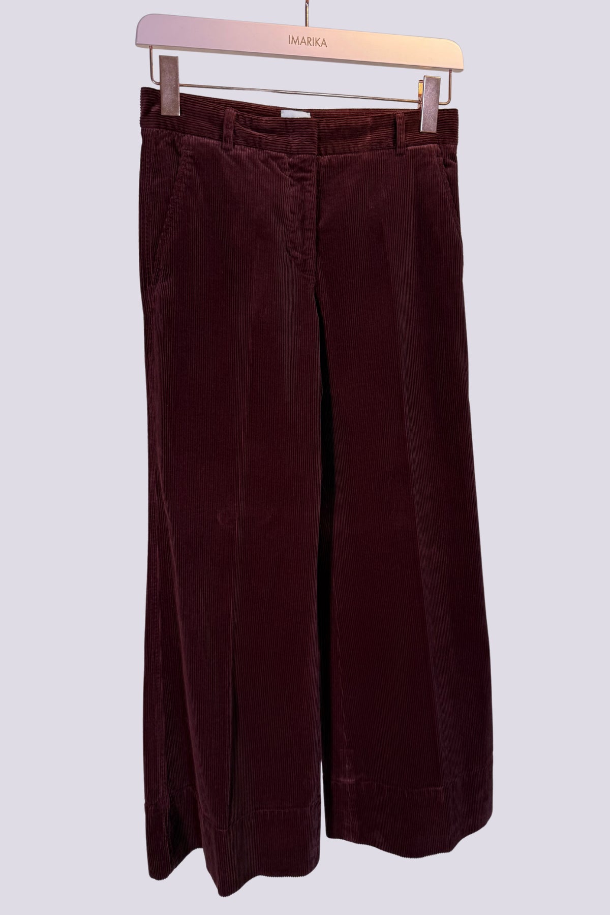 Pantalone costine bordeaux 