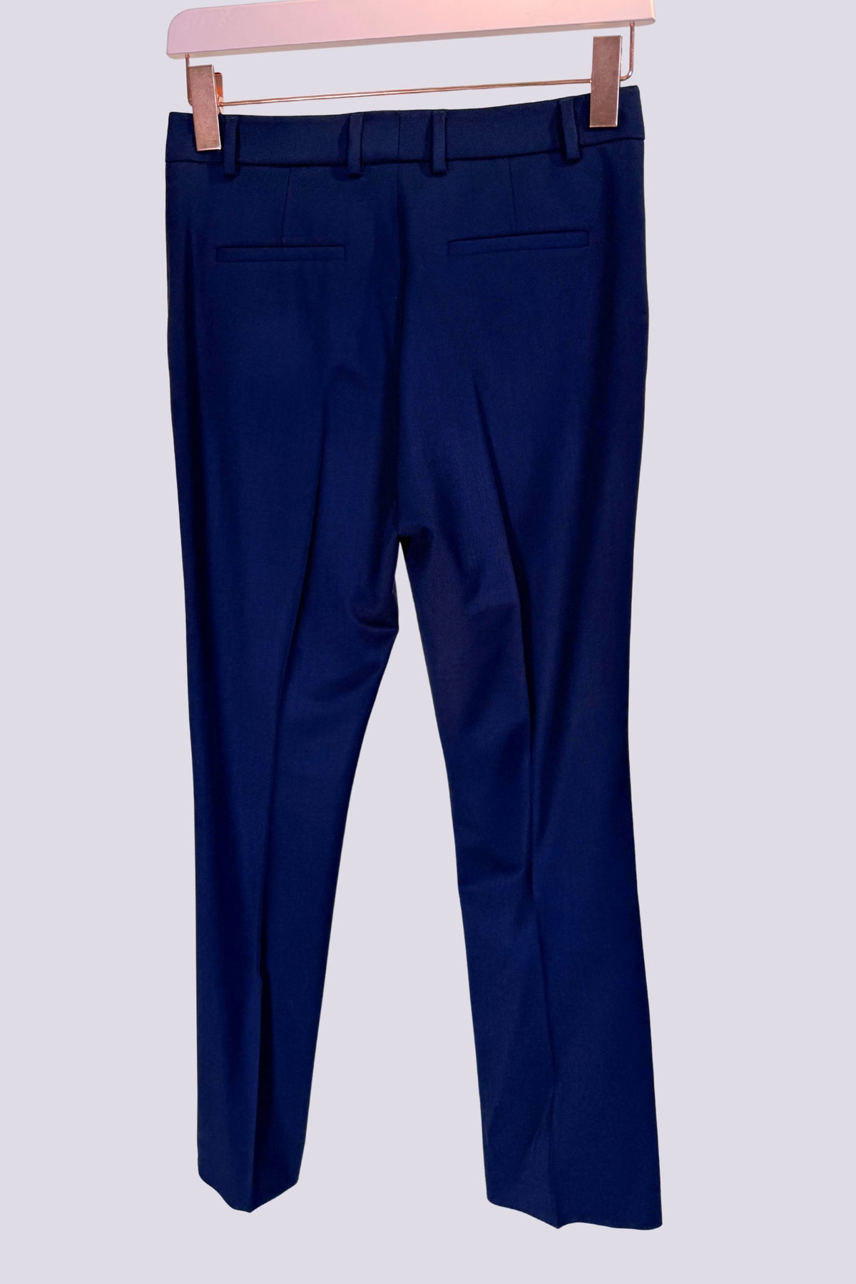 Pantalone in lana blu.<BR/> 