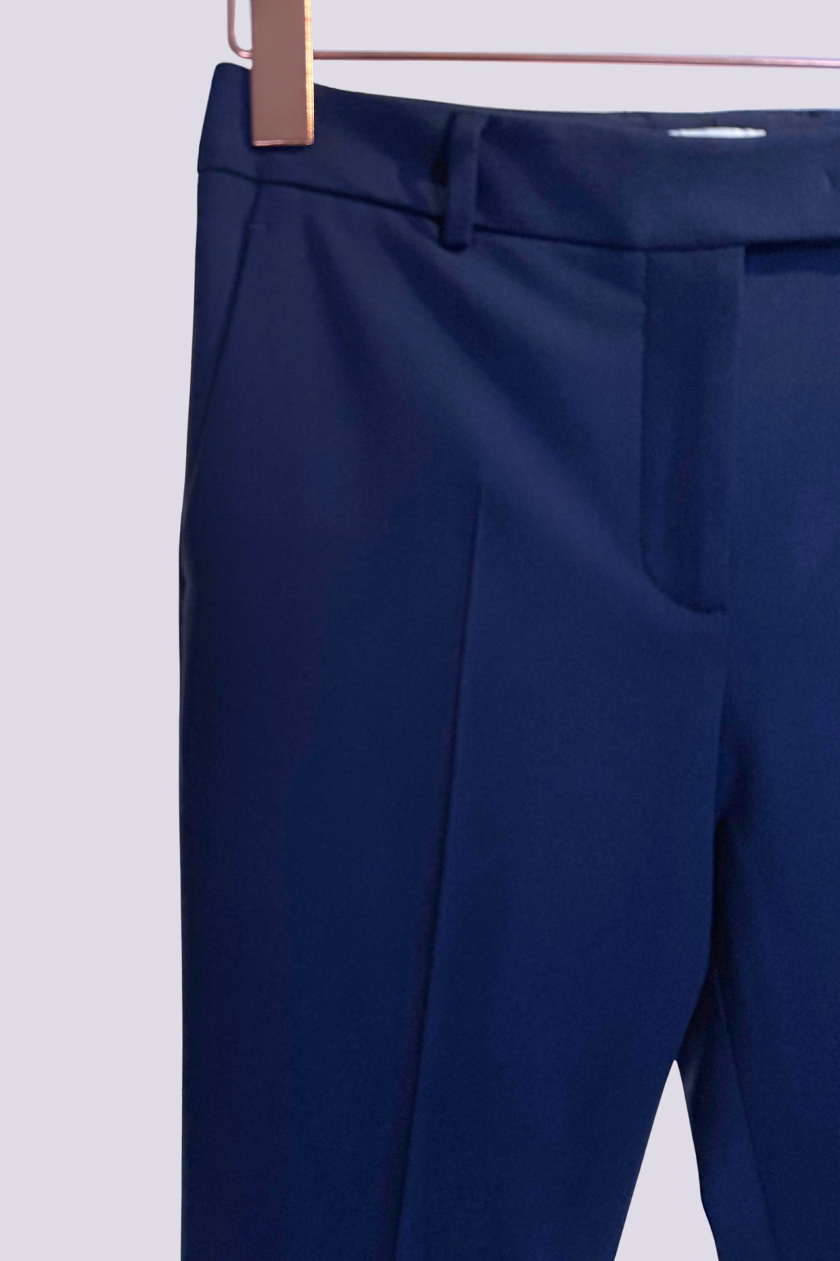 Pantalone in lana blu.<BR/> 