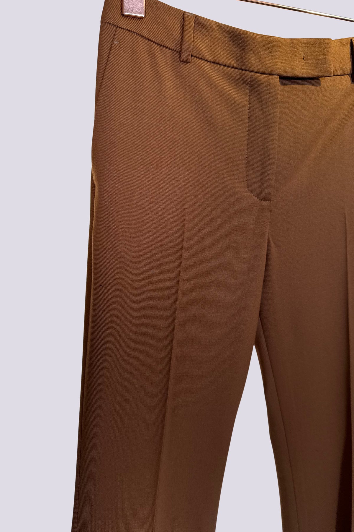 Pantalone in lana camello 
