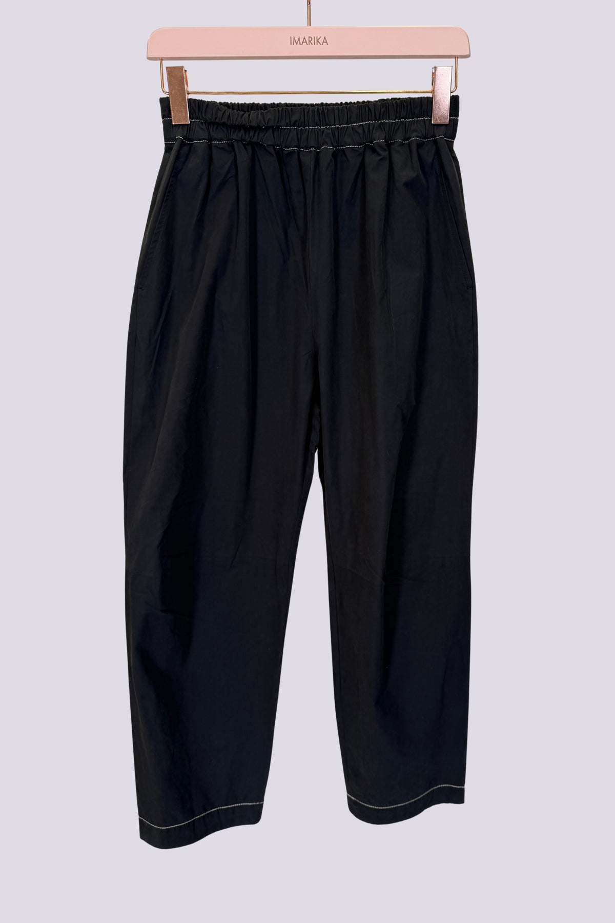 Pantaloni a carota nero 