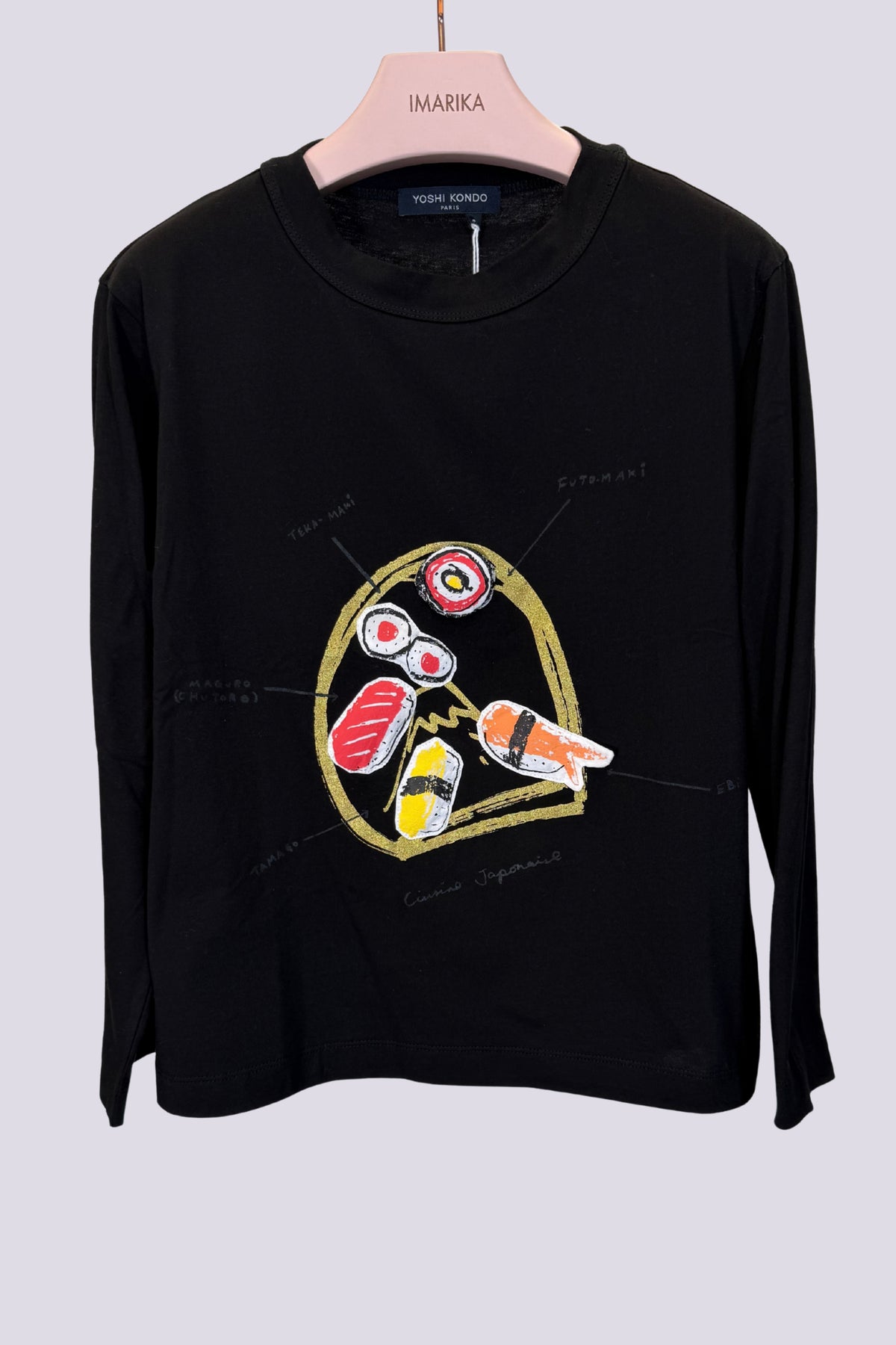 T-shirt sushi nero 