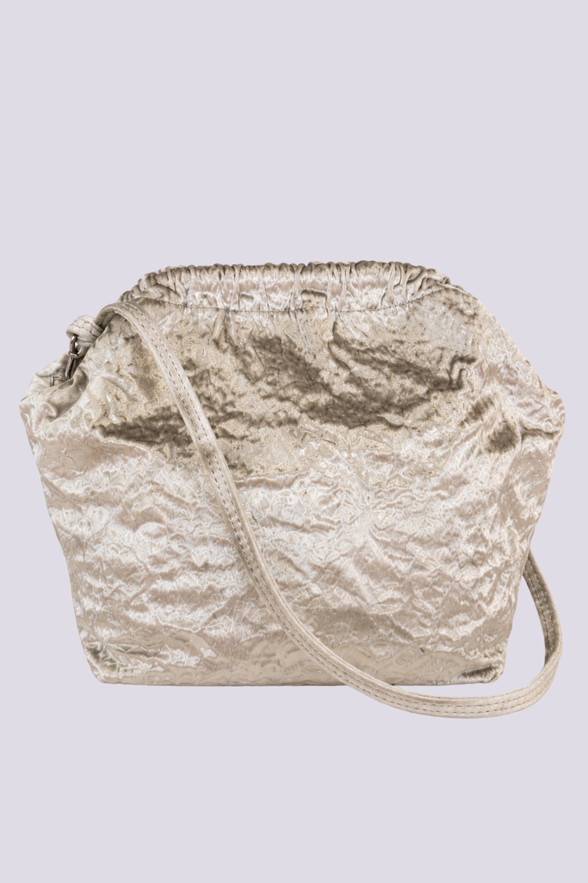 CLUTCH Velluto argento 