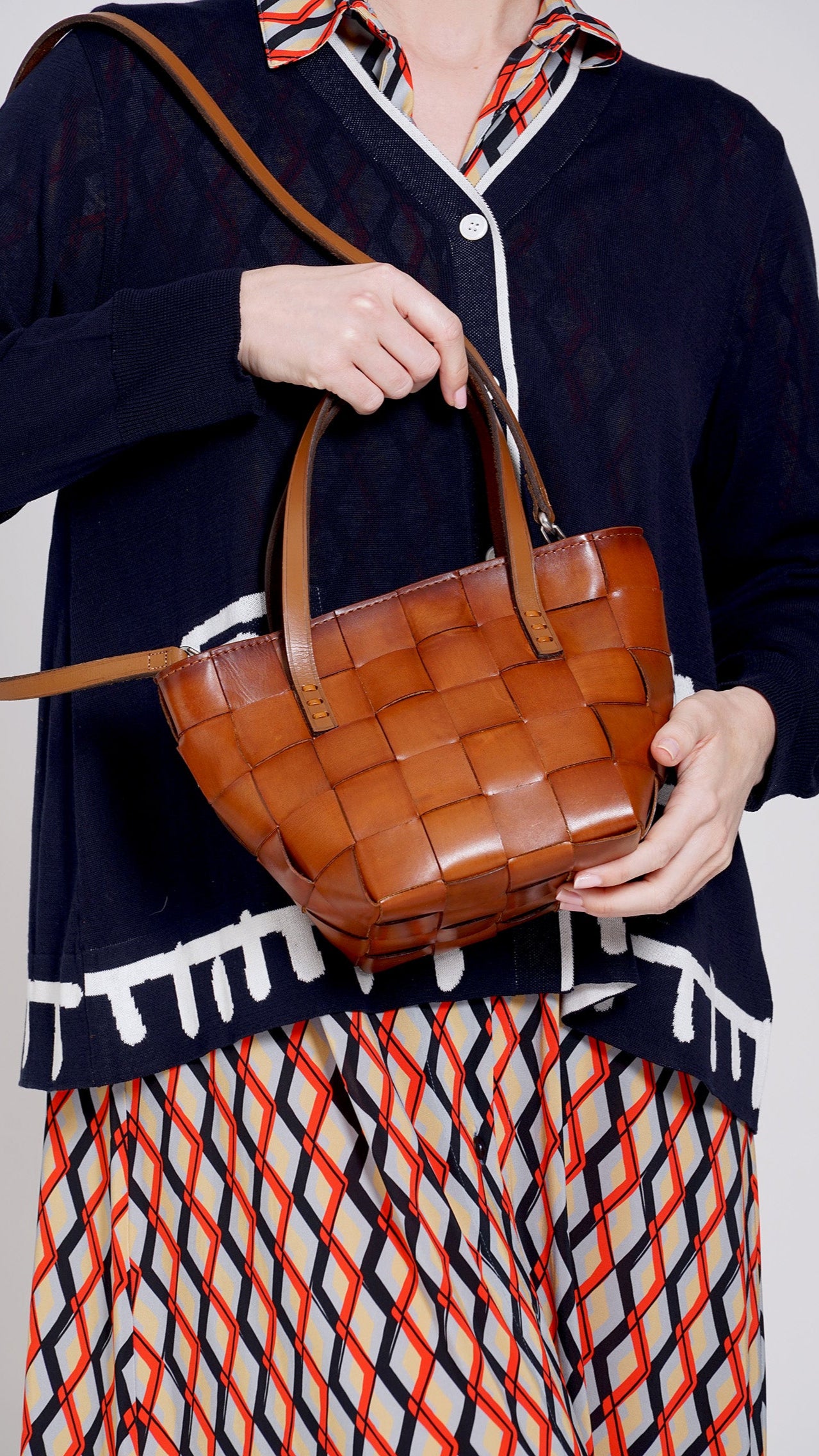 BORSA JAPAN MINI MARRONE