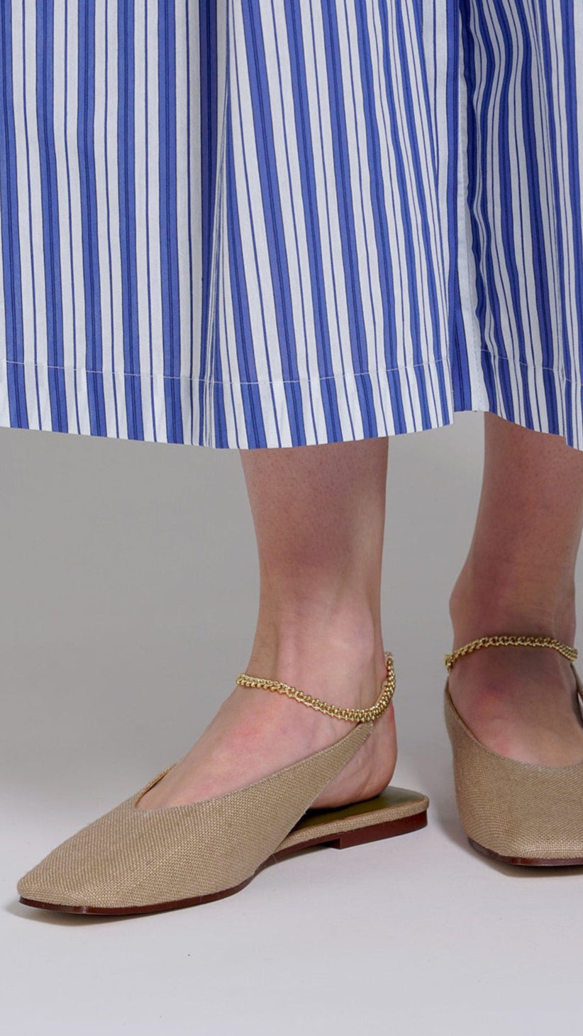 SCARPE LINO CORINTO FLAT MARIA LUCA