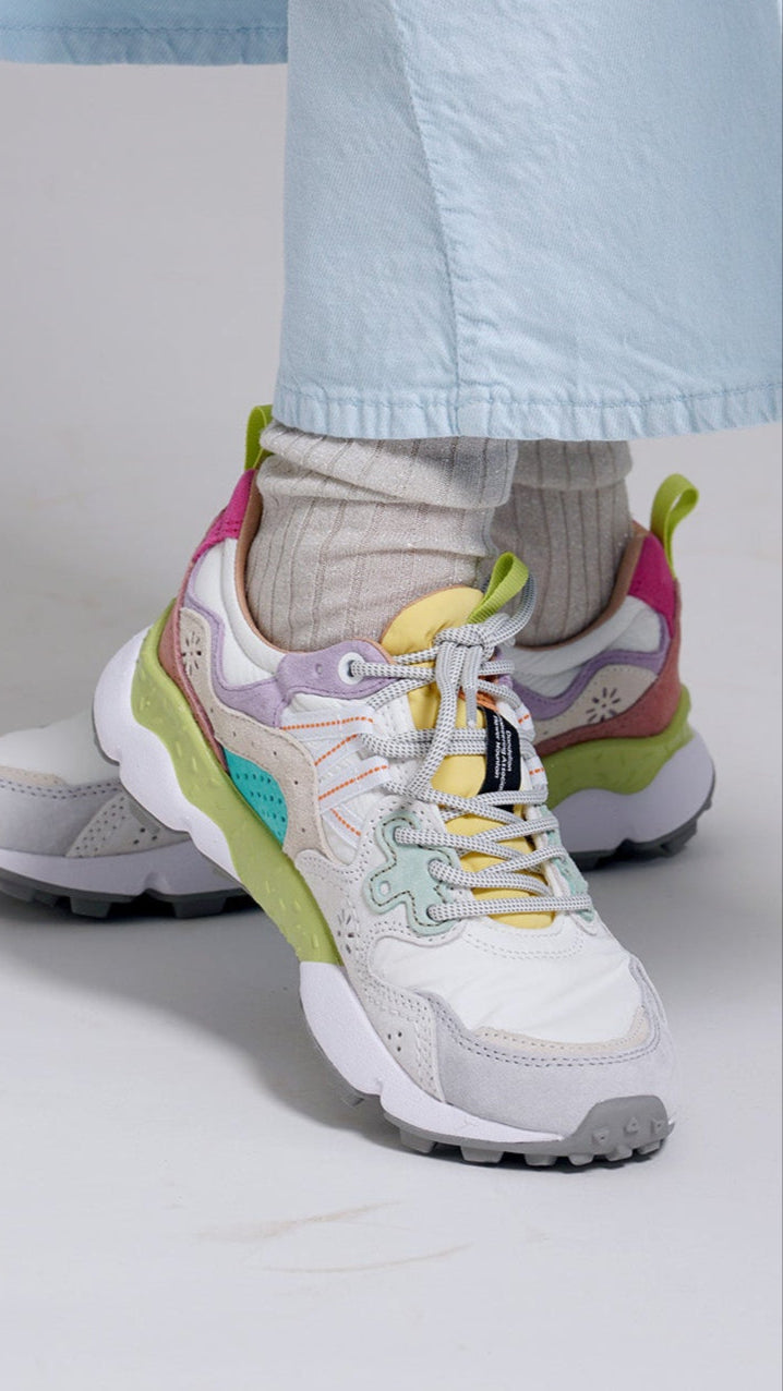 SNEAKER YAMANO BIANCO FLOWER MOUNTAIN