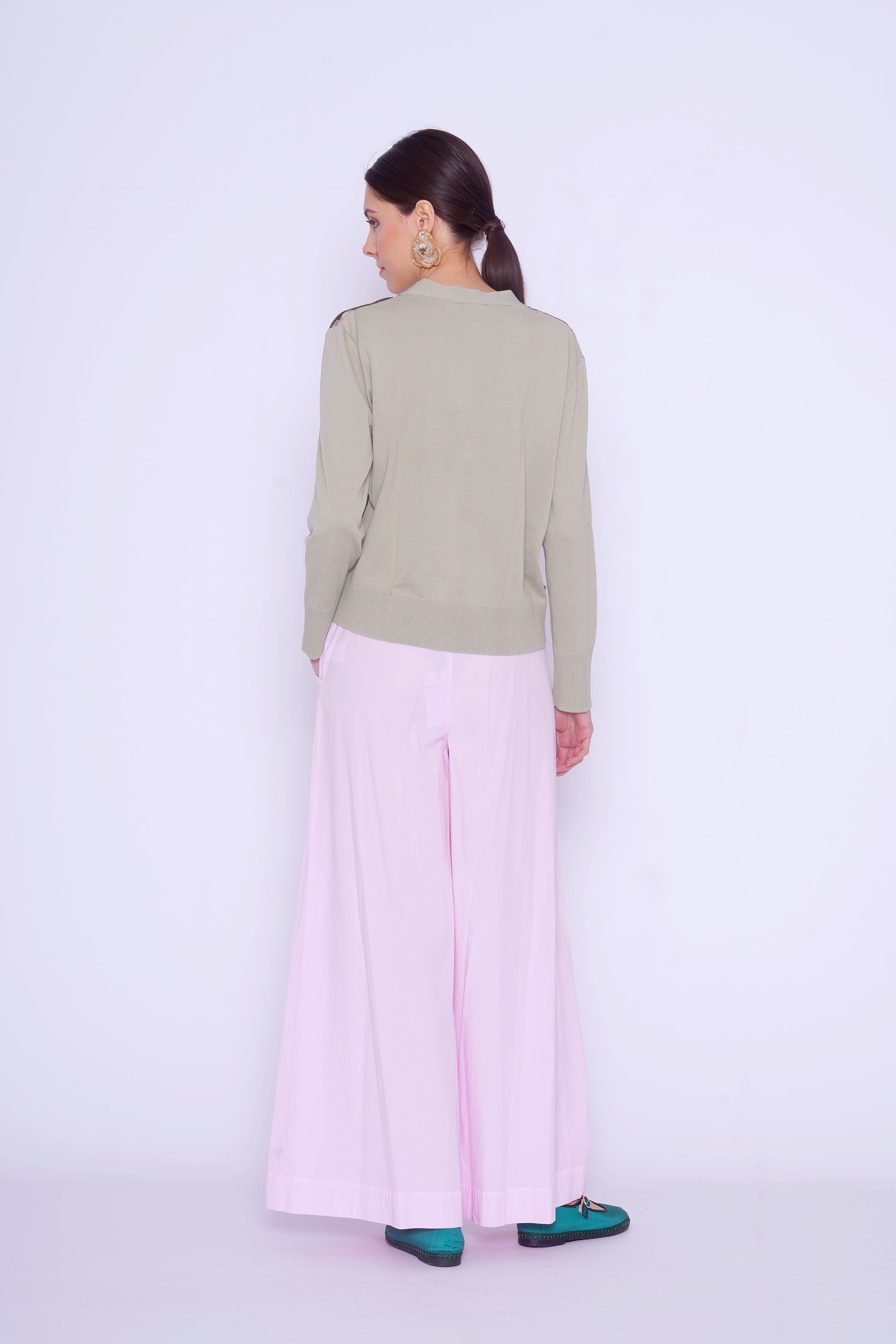 Cardigan con stampa 