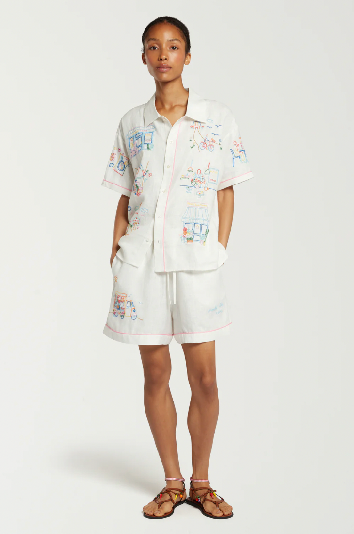 Camicia con ricami 