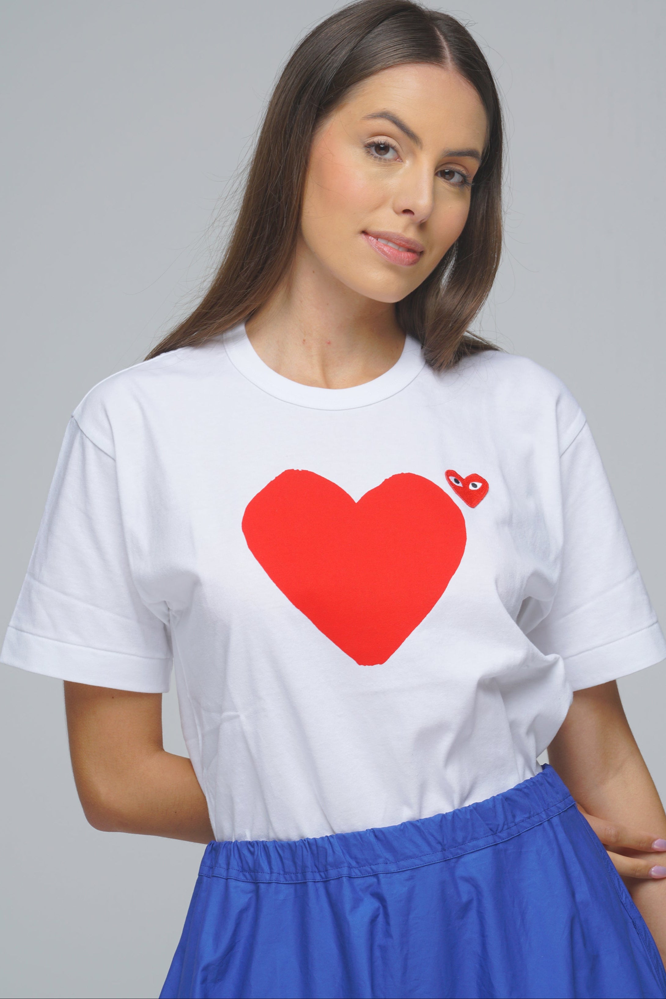 T-SHIRT CUORI GRANDE COMME DES GARÇONS