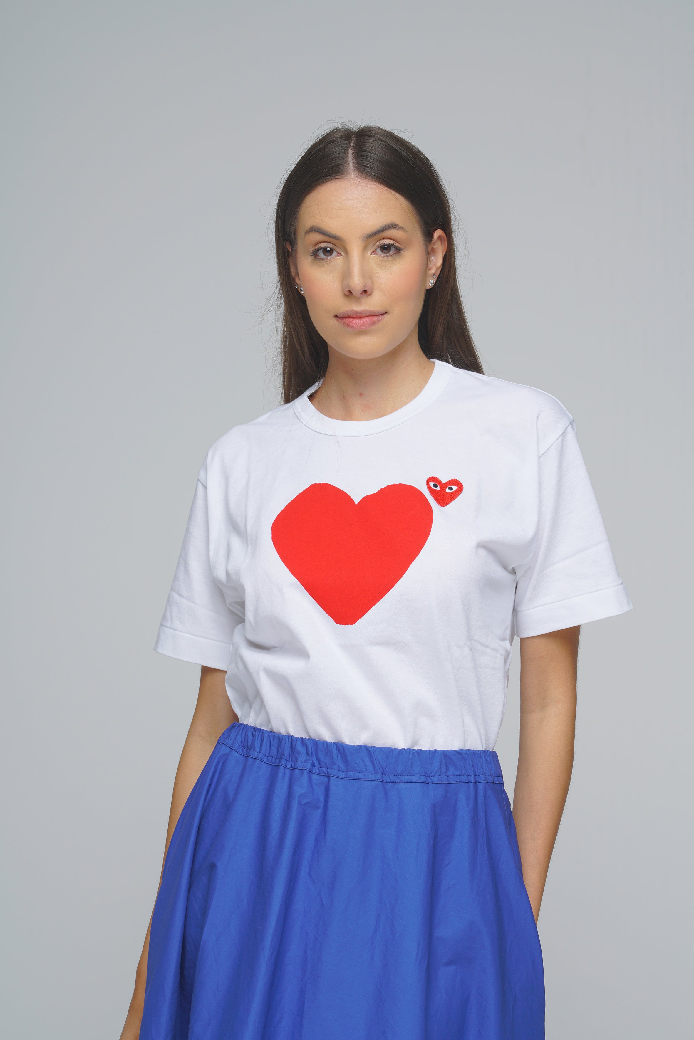 T-SHIRT CUORI GRANDE COMME DES GARÇONS