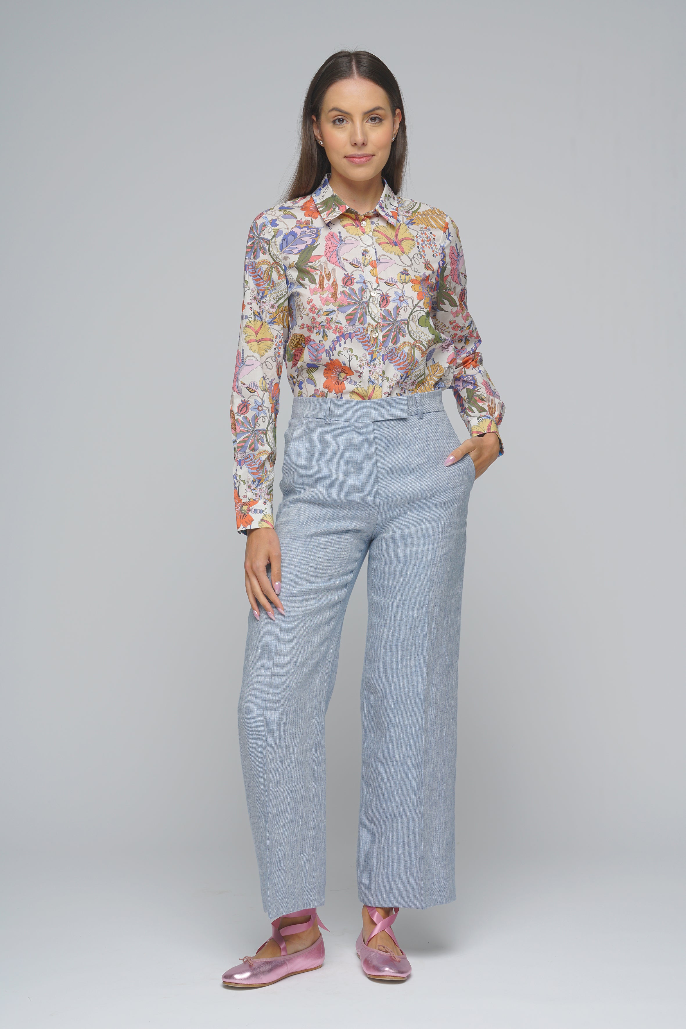 PANTALONE TEODORA LINO QUELLEDUE