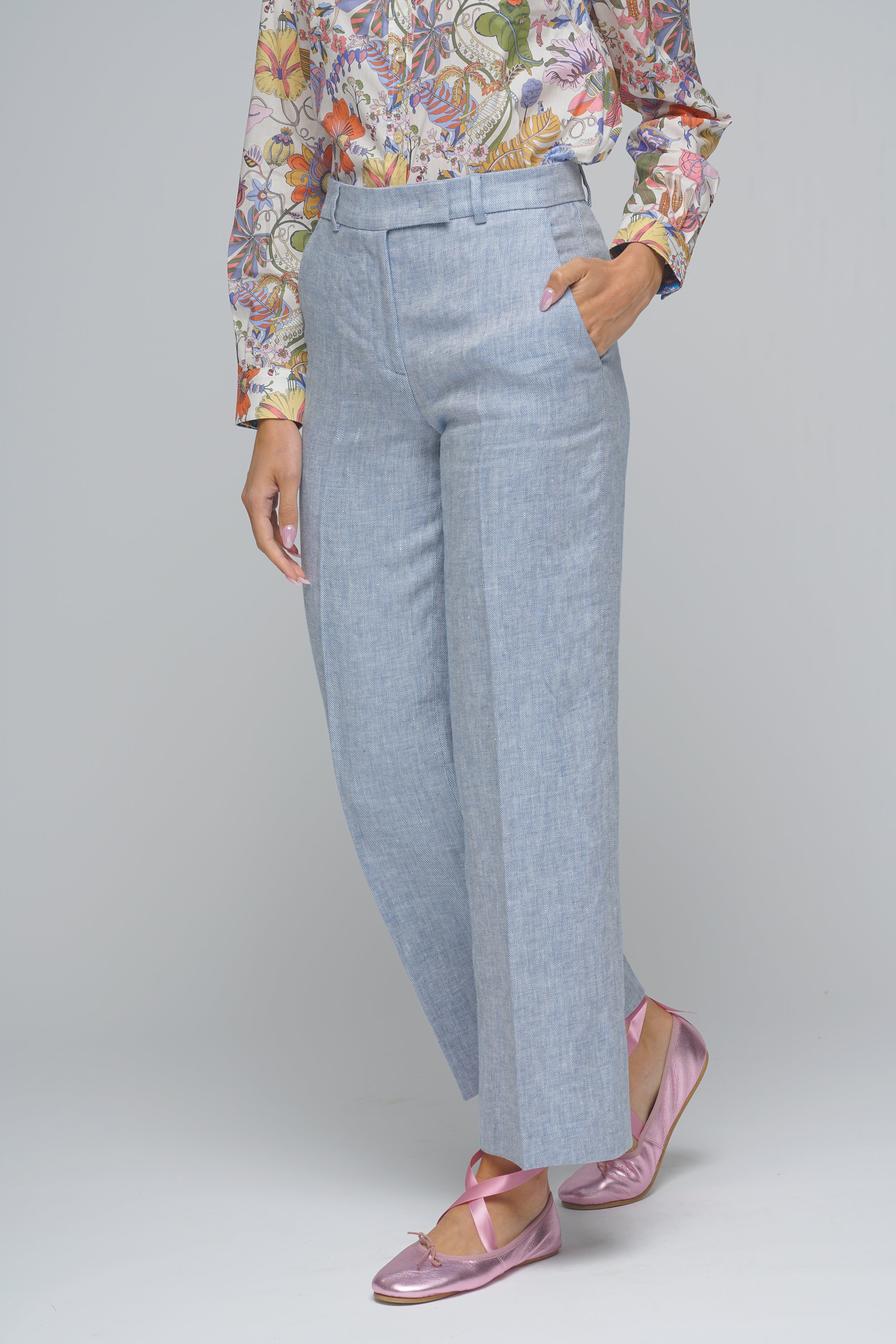 PANTALONE TEODORA LINO QUELLEDUE