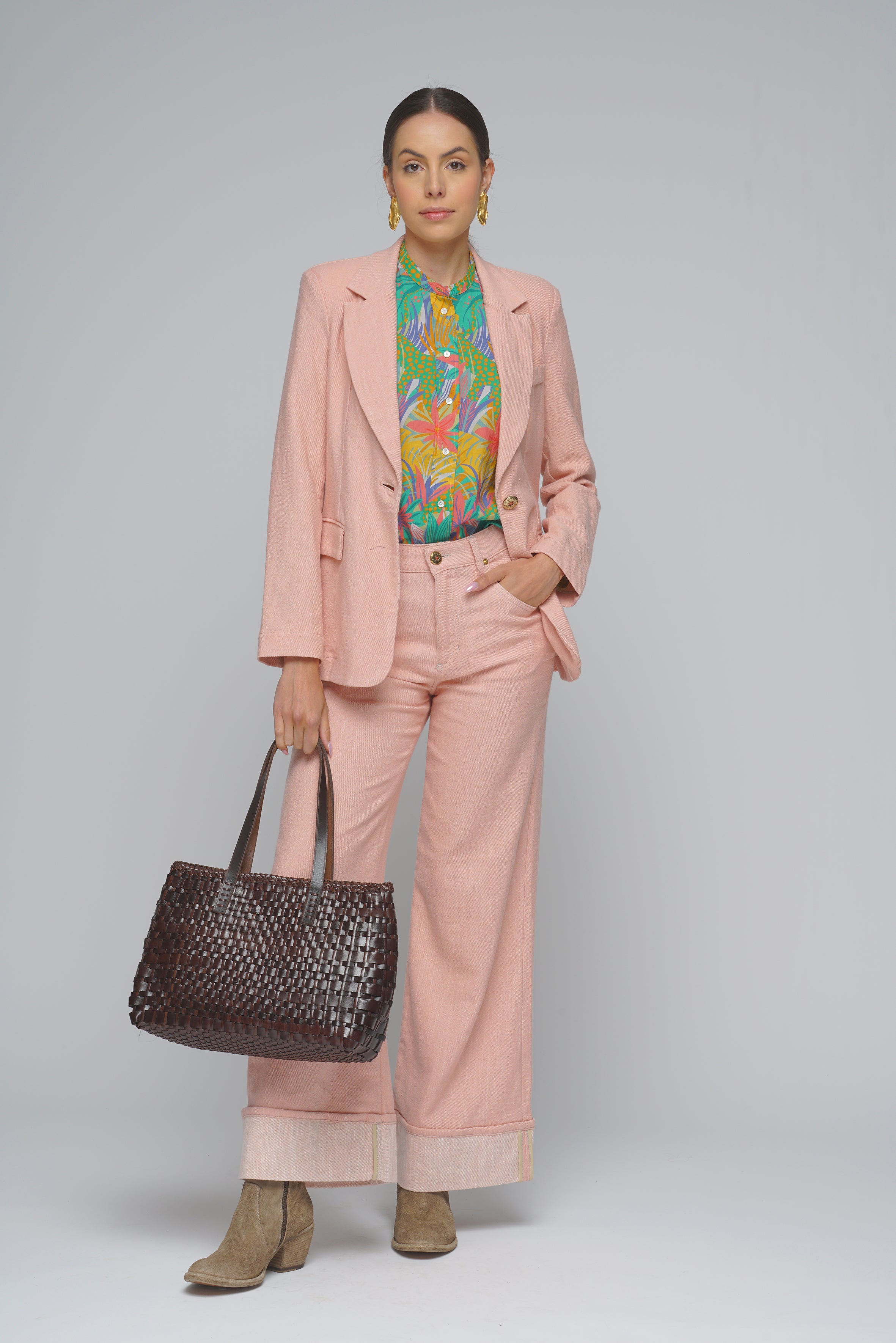GIACCA DENIM ROSA SHAFT