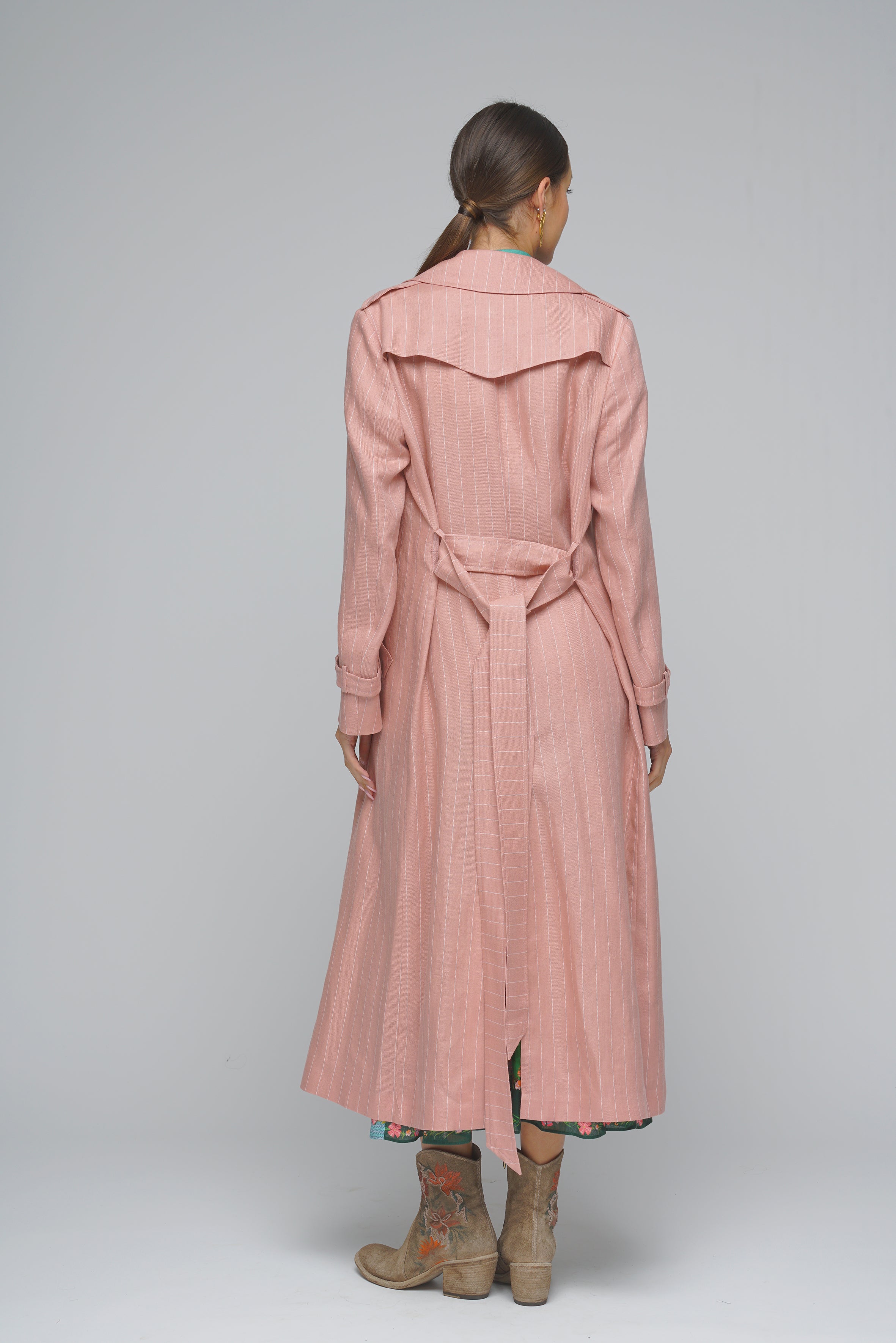 TRENCH CAROLA RIGHE TAGLIATORE